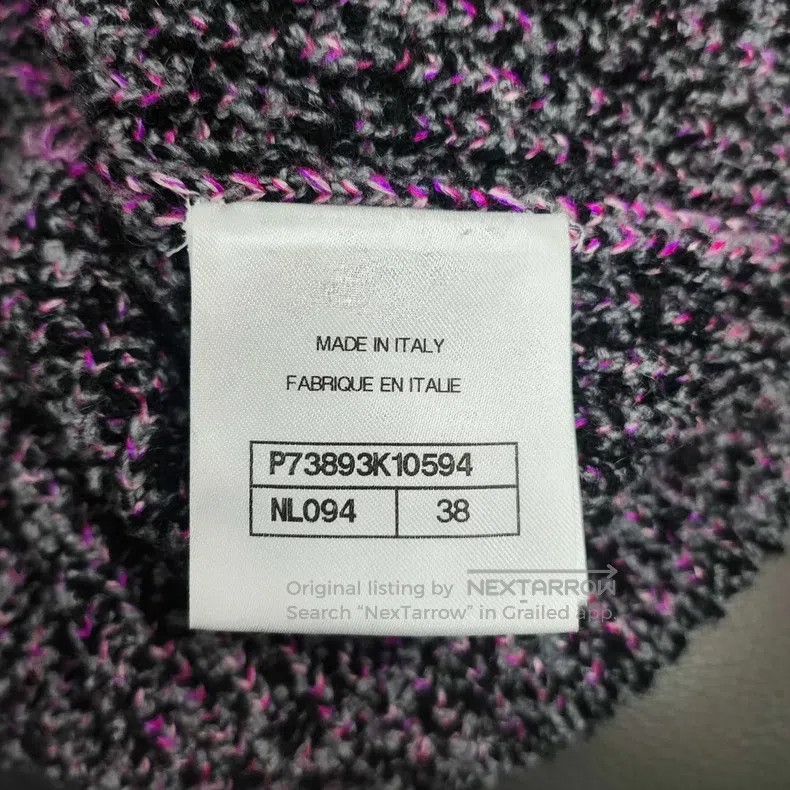 Chanel Chanel Pink and gray woollen knitted vest Size XS / US 0-2 / IT 36-38 - 4 Thumbnail