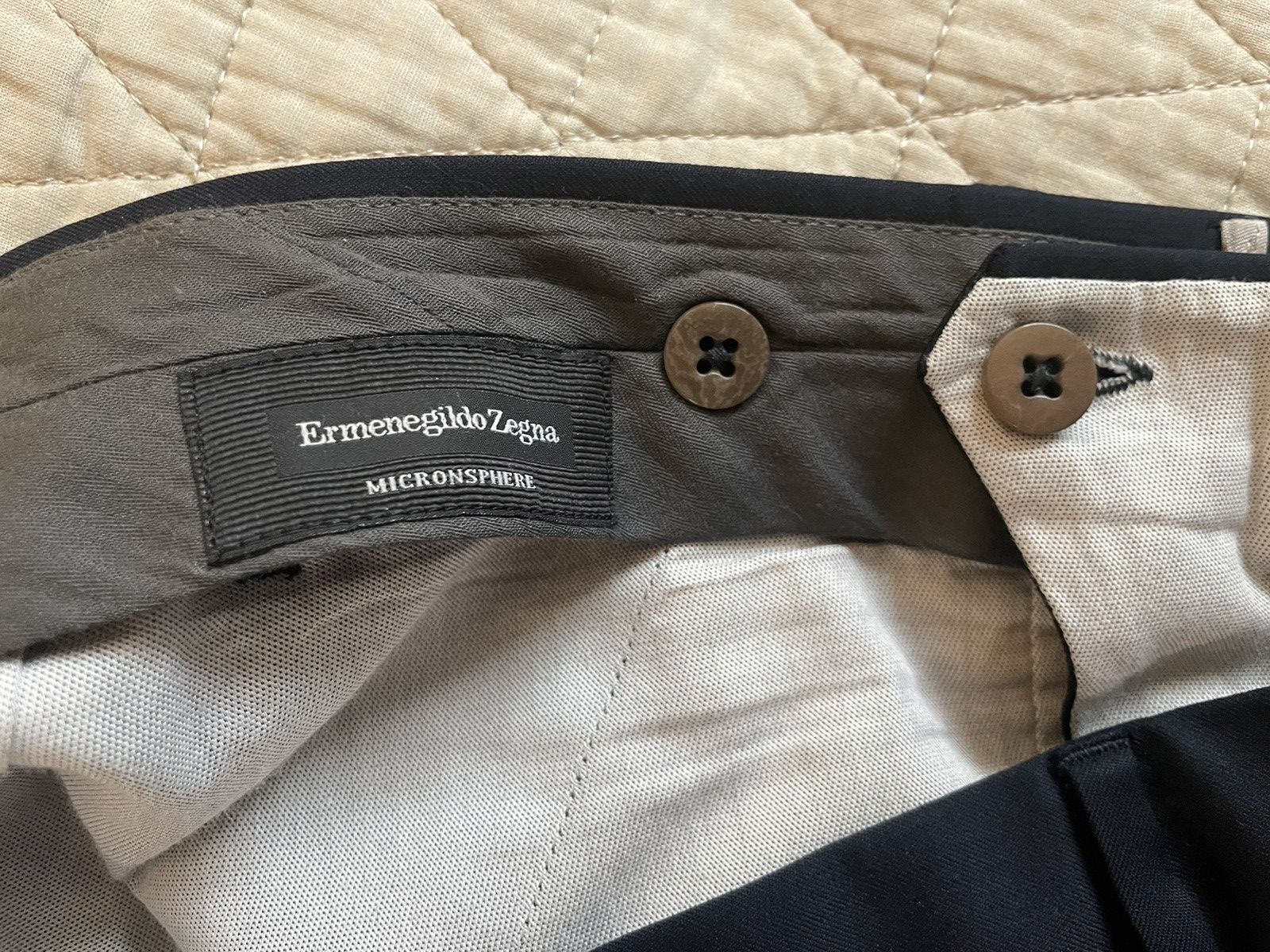 Ermenegildo Zegna Flat Front Micronsphere Wool Trouser Size 48R - 7 Thumbnail