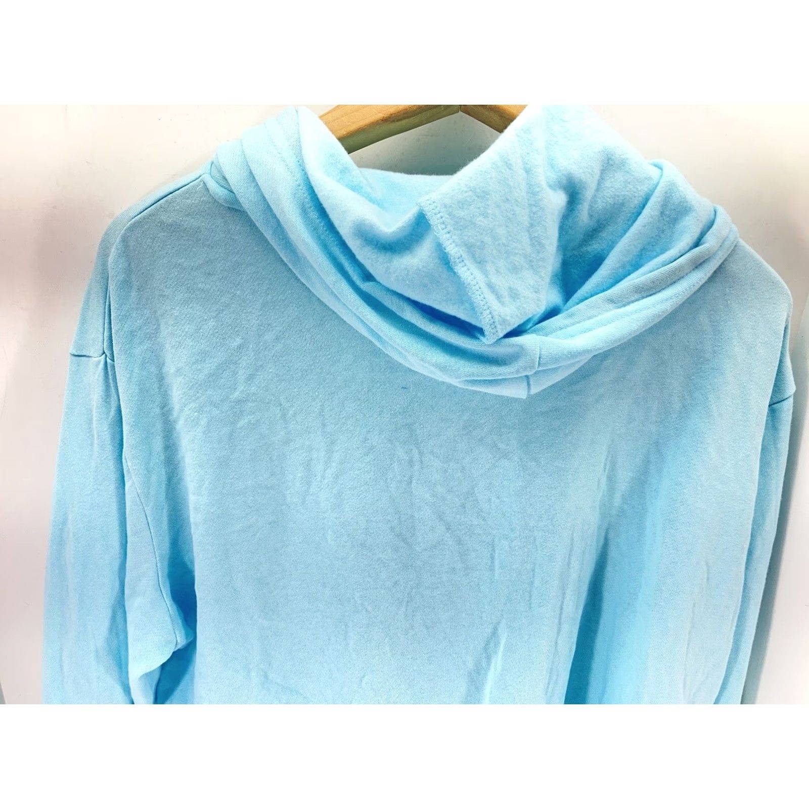 Polaroid Polaroid Sweatshirt Hoodie Women 2XL Teal Blue Pullover Casual Graphic Crop Shirt Size XXL / US 16-18 / IT 52-54 - 7 Thumbnail