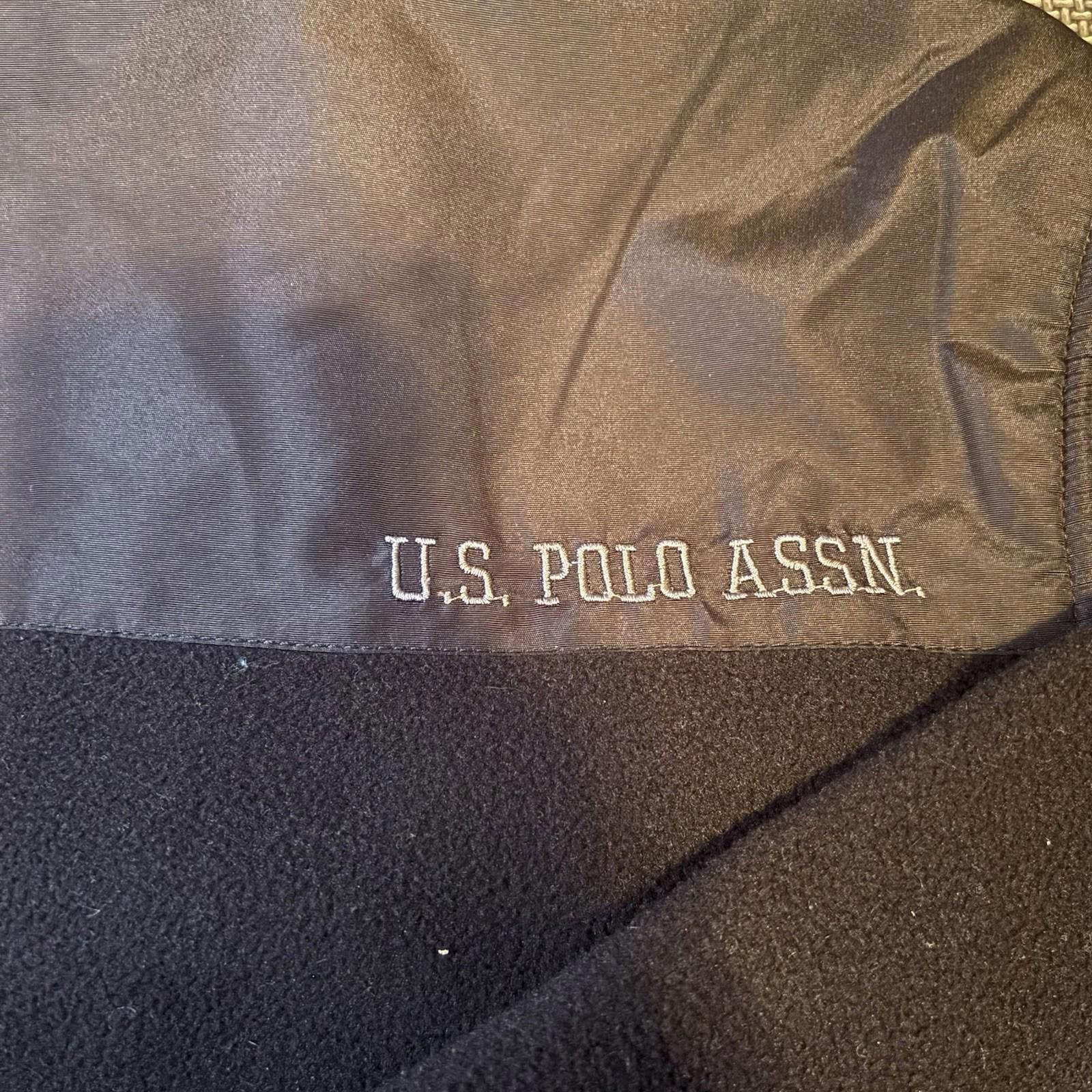 U.S. Polo Assn. U.S. POLO ASSN. Jacket Pocket Golf Medium Black Fleece Coat Size US M / EU 48-50 / 2 - 9 Thumbnail