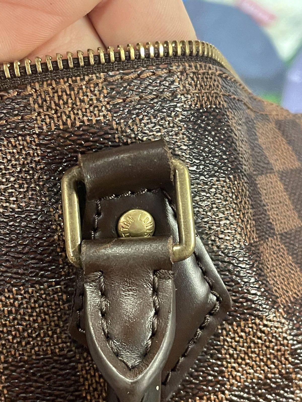 Louis Vuitton Louis Vuitton Speedy Duffle 35 Brown Canvas Damier Ebene Size ONE SIZE - 21 Thumbnail