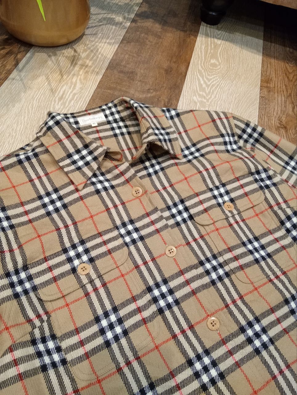 Burberry VINTAGE BURBERRYS CASHMERE WOOL NOVA CHECK FLANNEL Size M / US 6-8 / IT 42-44 - 5 Thumbnail