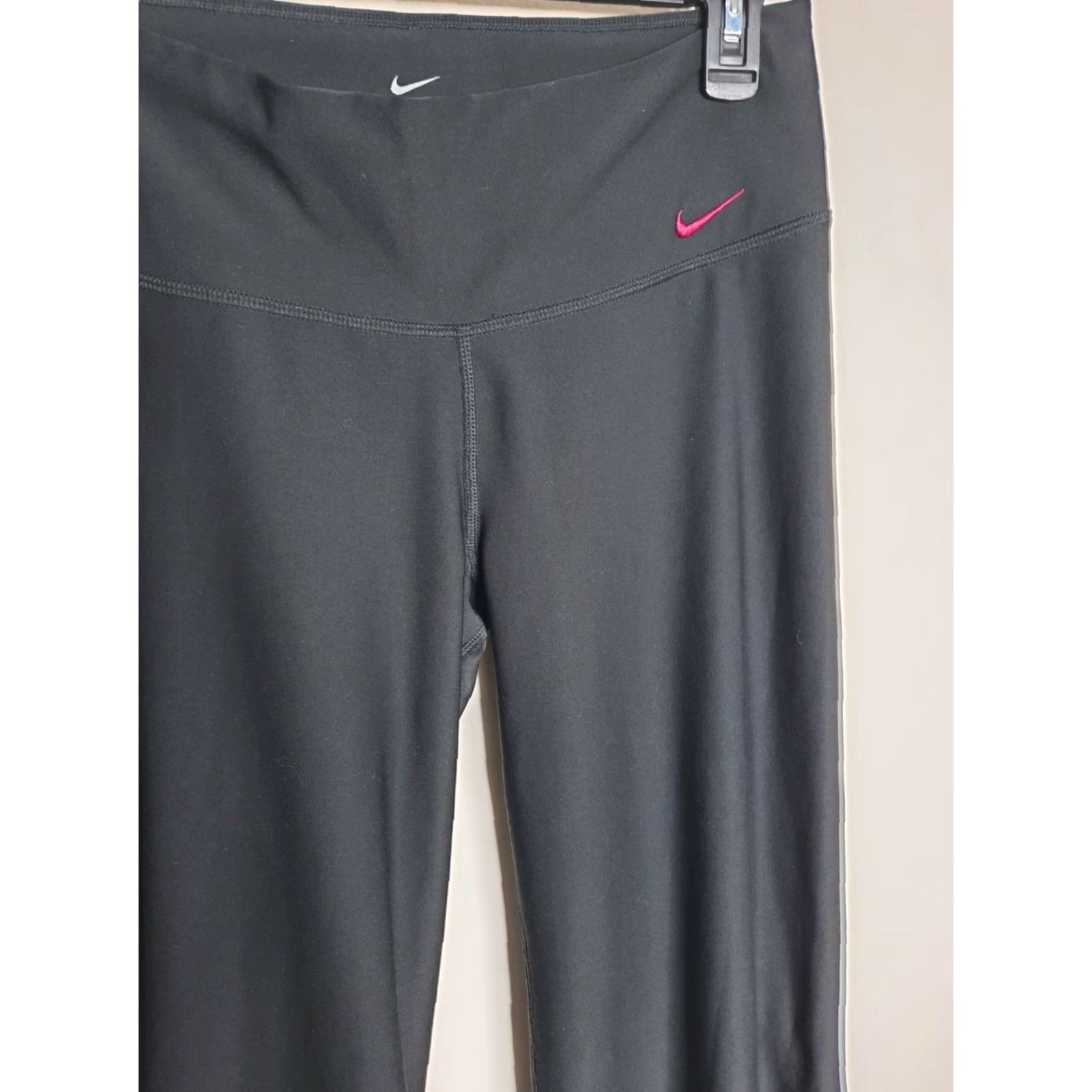 Nike Nike Dri-Fit Pants Womens Black Wide-Leg Yoga Sweatpants Small S Size 28" / US 6 / IT 42 - 5 Thumbnail