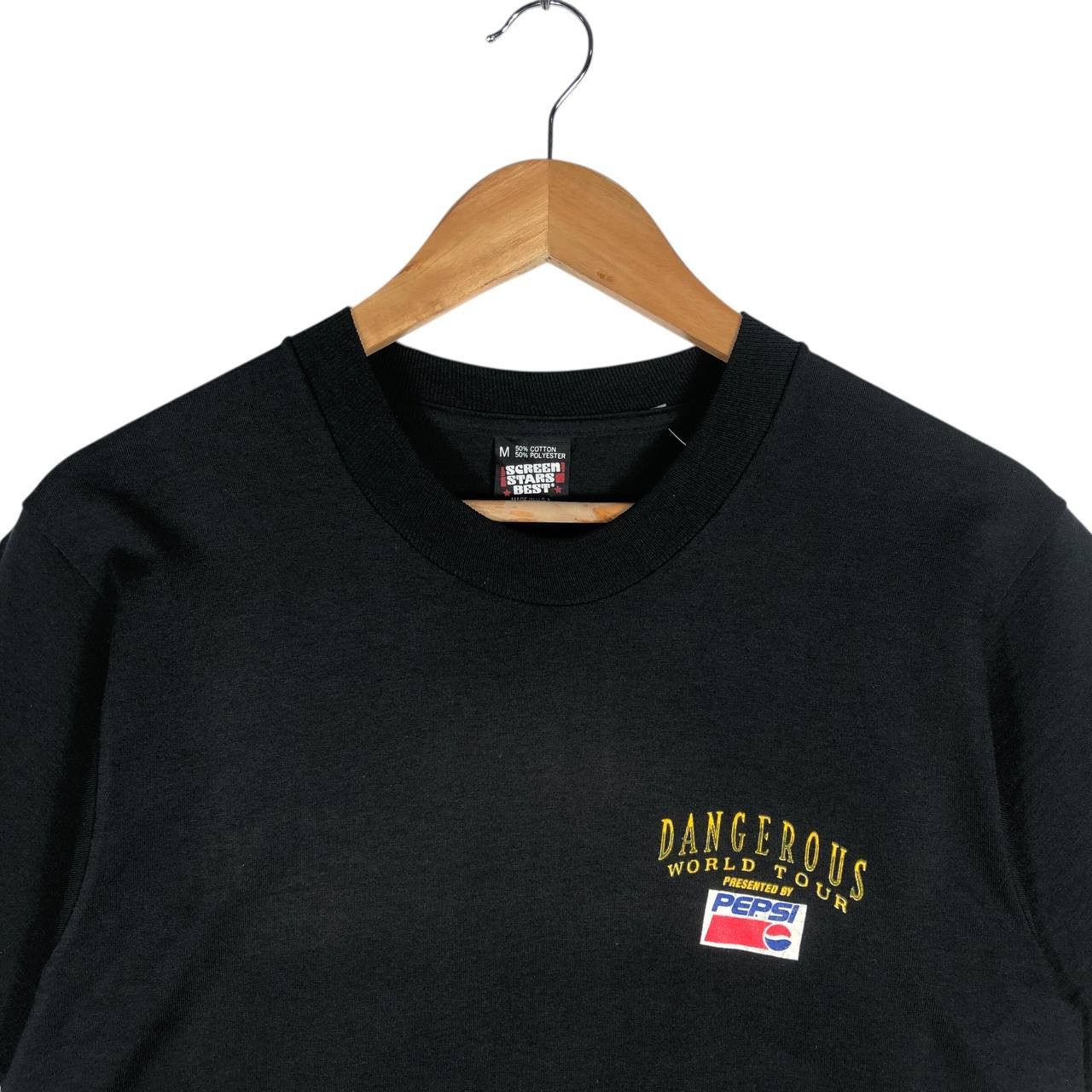 Band Tees Vintage Michael Jackson Dangerous World Tour Pepsi T-Shirt Size US M / EU 48-50 / 2 - 2 Thumbnail