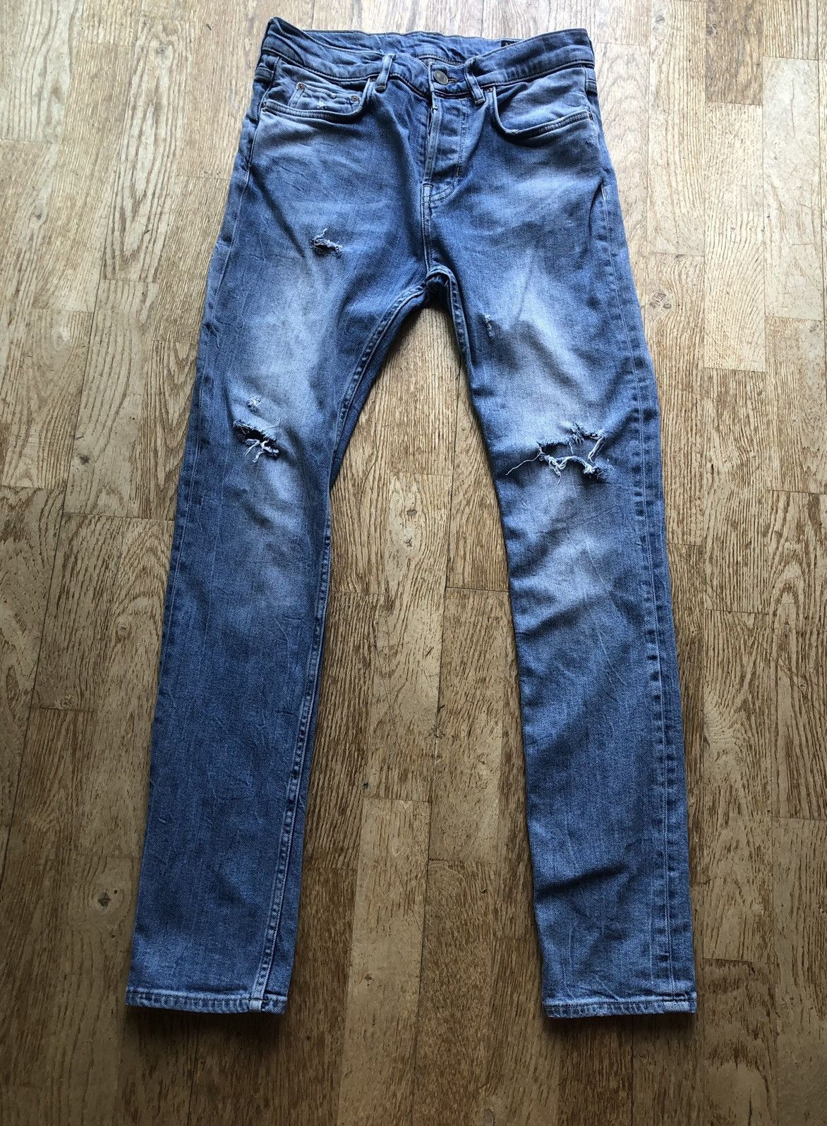 Allsaints ALL SAINTS CIGARETTE FIT VINTAGE QUALITY DENIM JEANS PANTS Size US 30 / EU 46 - 1 Thumbnail
