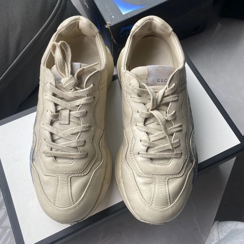 Gucci Gucci Rhyton Wave Print Low-Top Sneakers - Size US 8 / EU 41 - 2 Thumbnail