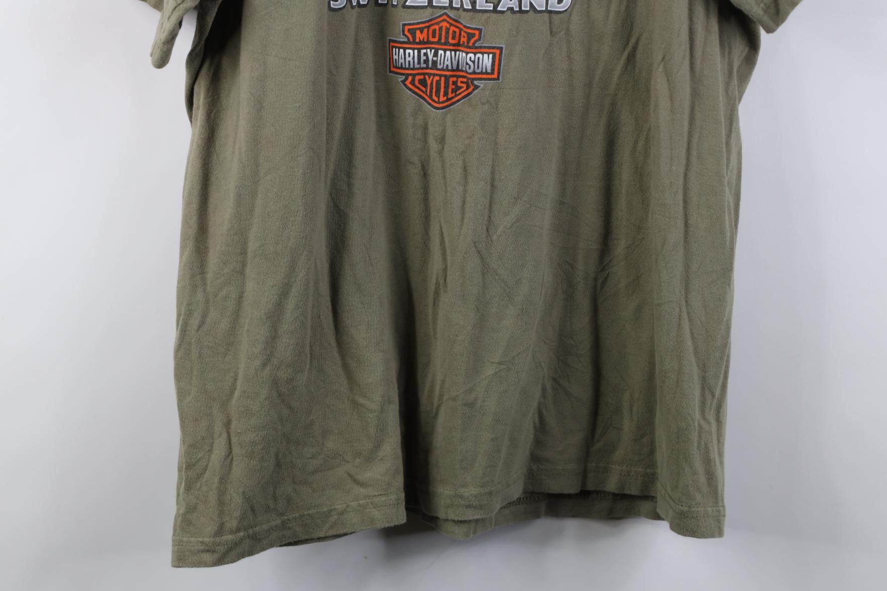 Harley Davidson Y2K Harley Davidson Military Geneva Switzerland T-Shirt USA Size US L / EU 52-54 / 3 - 14 Thumbnail
