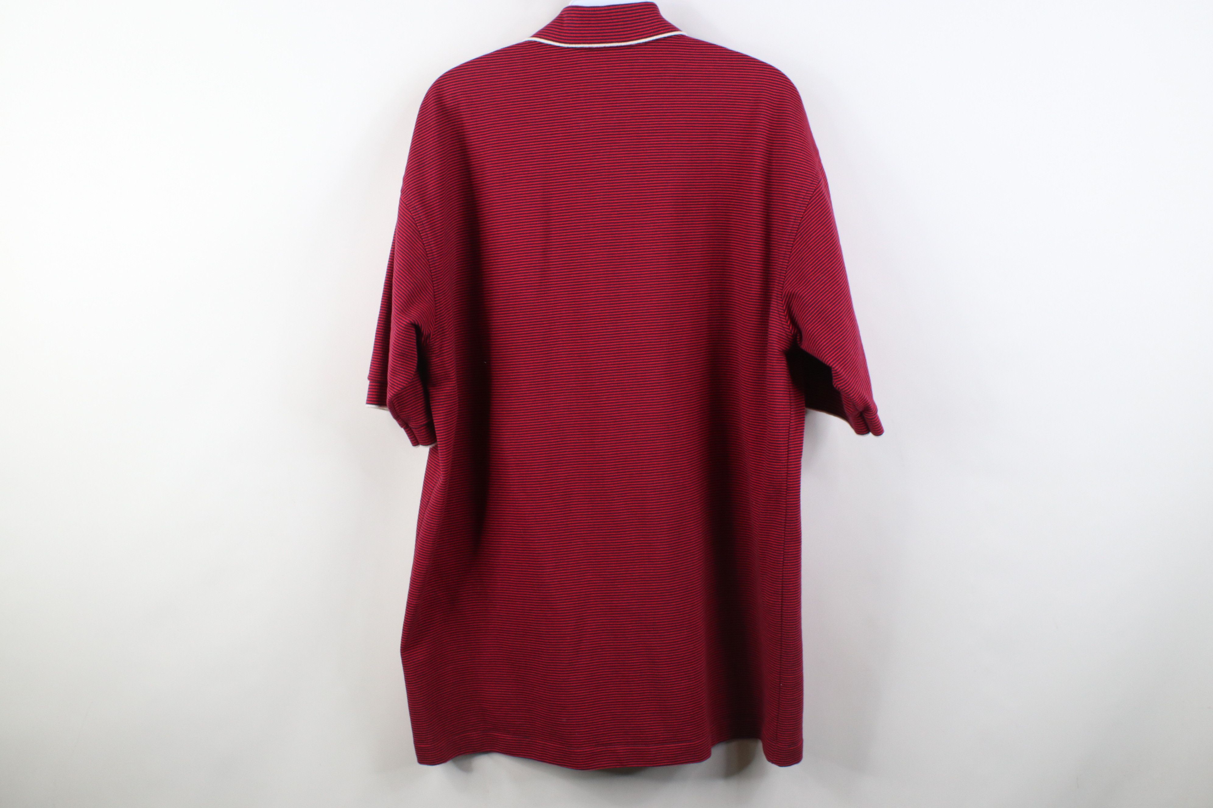 Vintage Vintage 90s The Salty Dog Cafe Collared Golf Polo Shirt Red Size US L / EU 52-54 / 3 - 10 Thumbnail