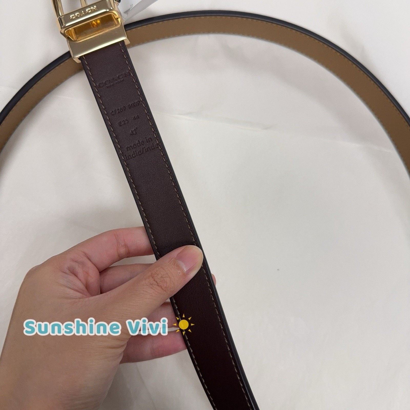 Coach NEW Coach Buckle Cut To Size Reversible Belt 25Mm CF269 Size ONE SIZE - 4 Thumbnail