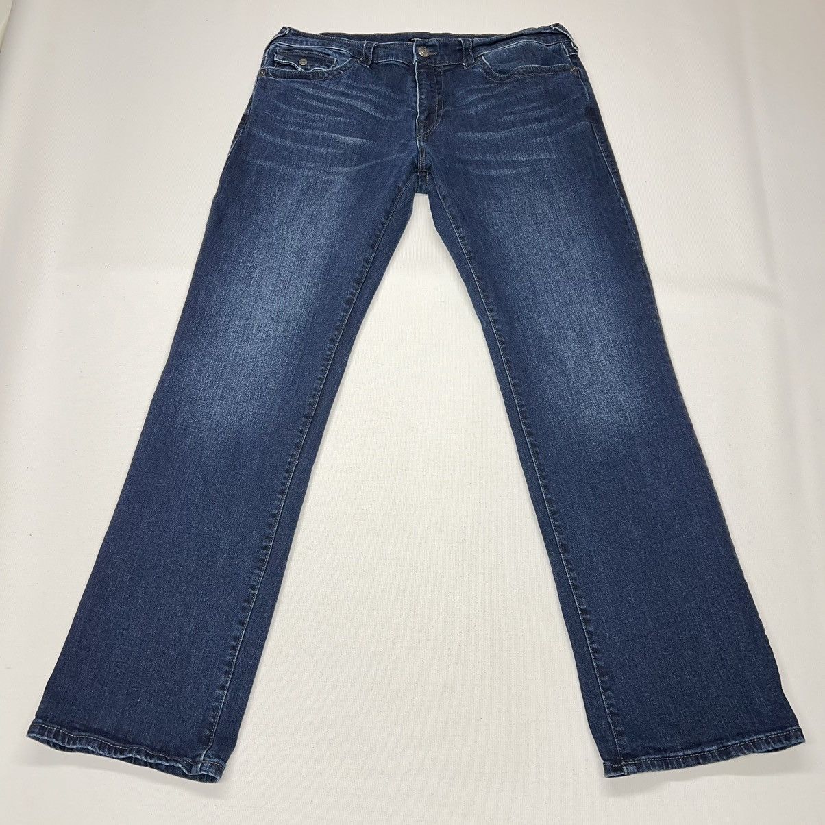True Religion True Religion Jeans Blue Ricky Relaxed Straight Denim Flap Size US 36 / EU 52 - 2 Thumbnail