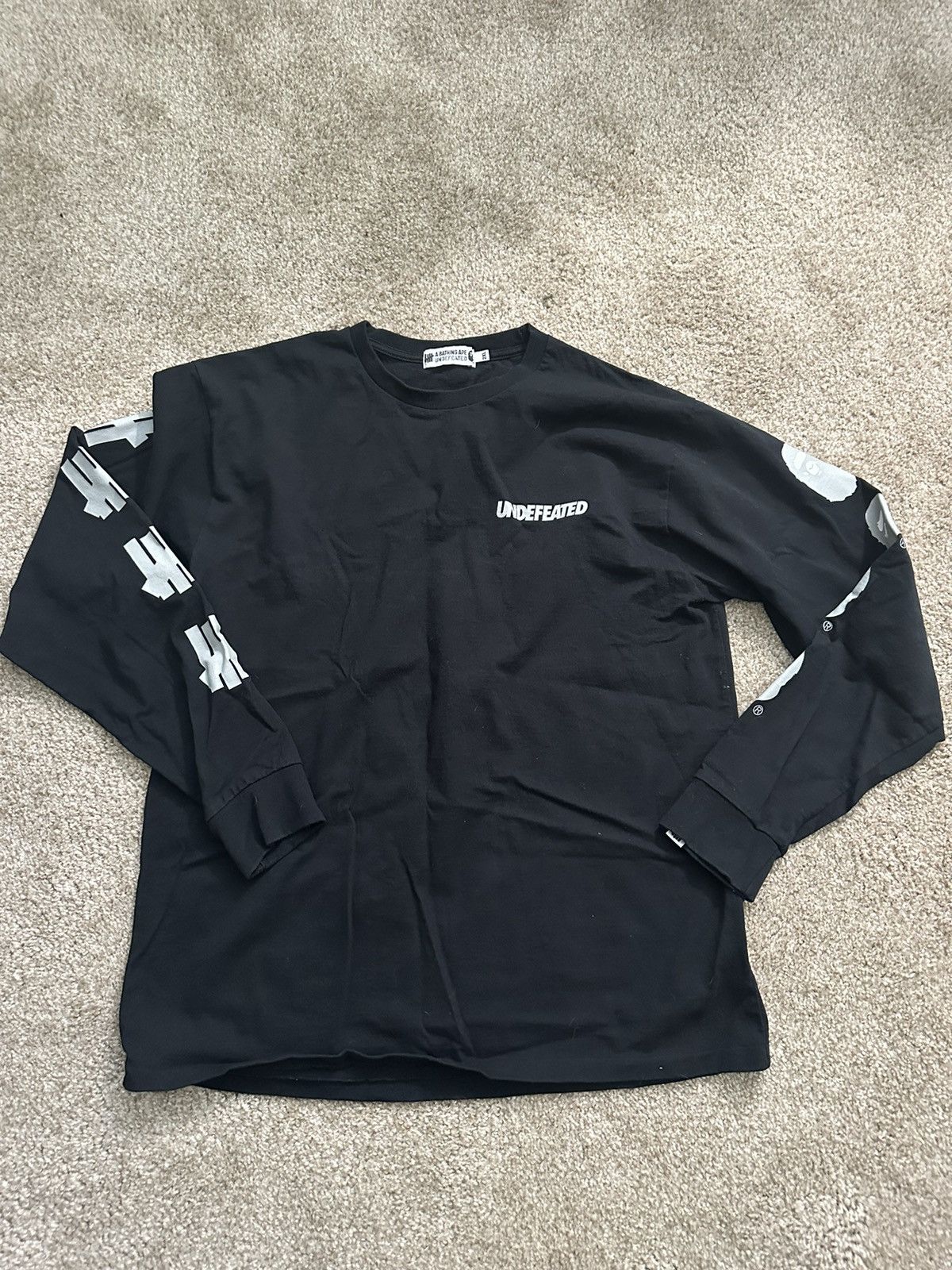 image of Bape x Undefeated in Black, Men's (Size 2XL)