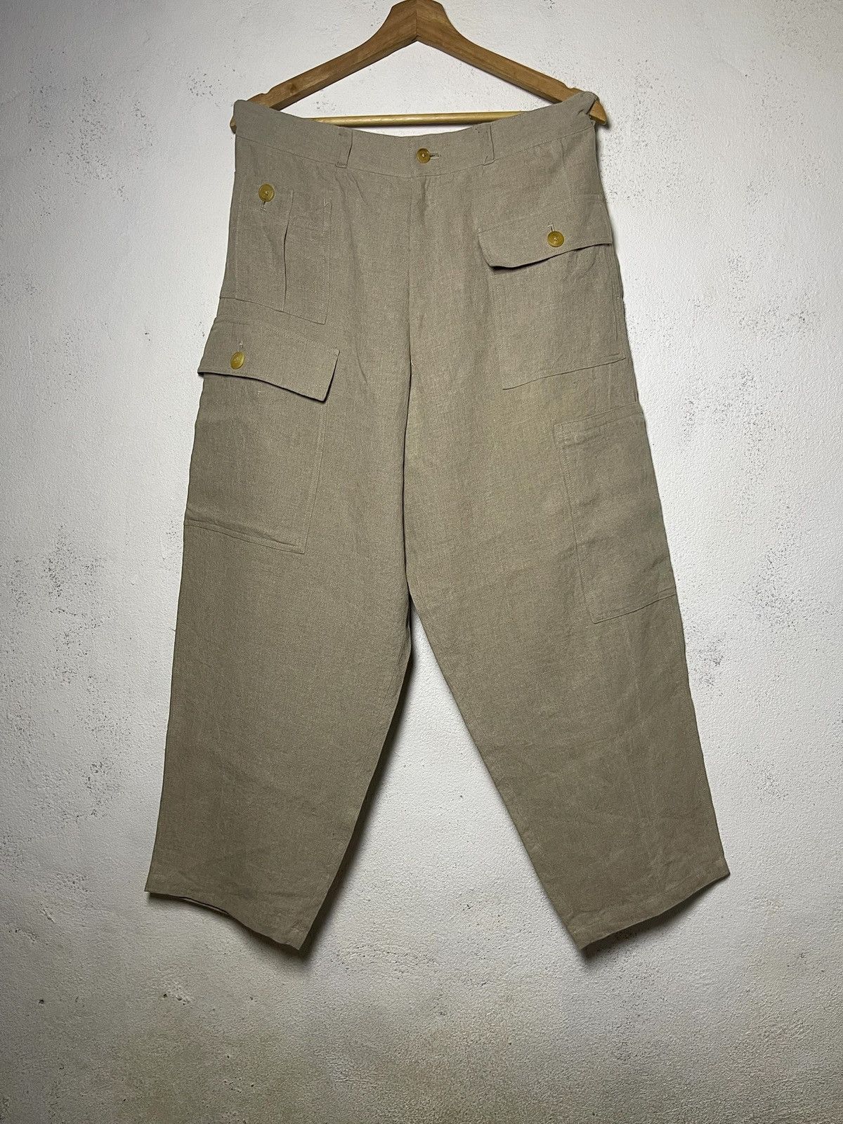 Yohji Yamamoto YOHJI YAMAMOTO MULTIPOCKET BAGGY CARGO PANT GOOD CONDITION Size US 33 - 1 Thumbnail