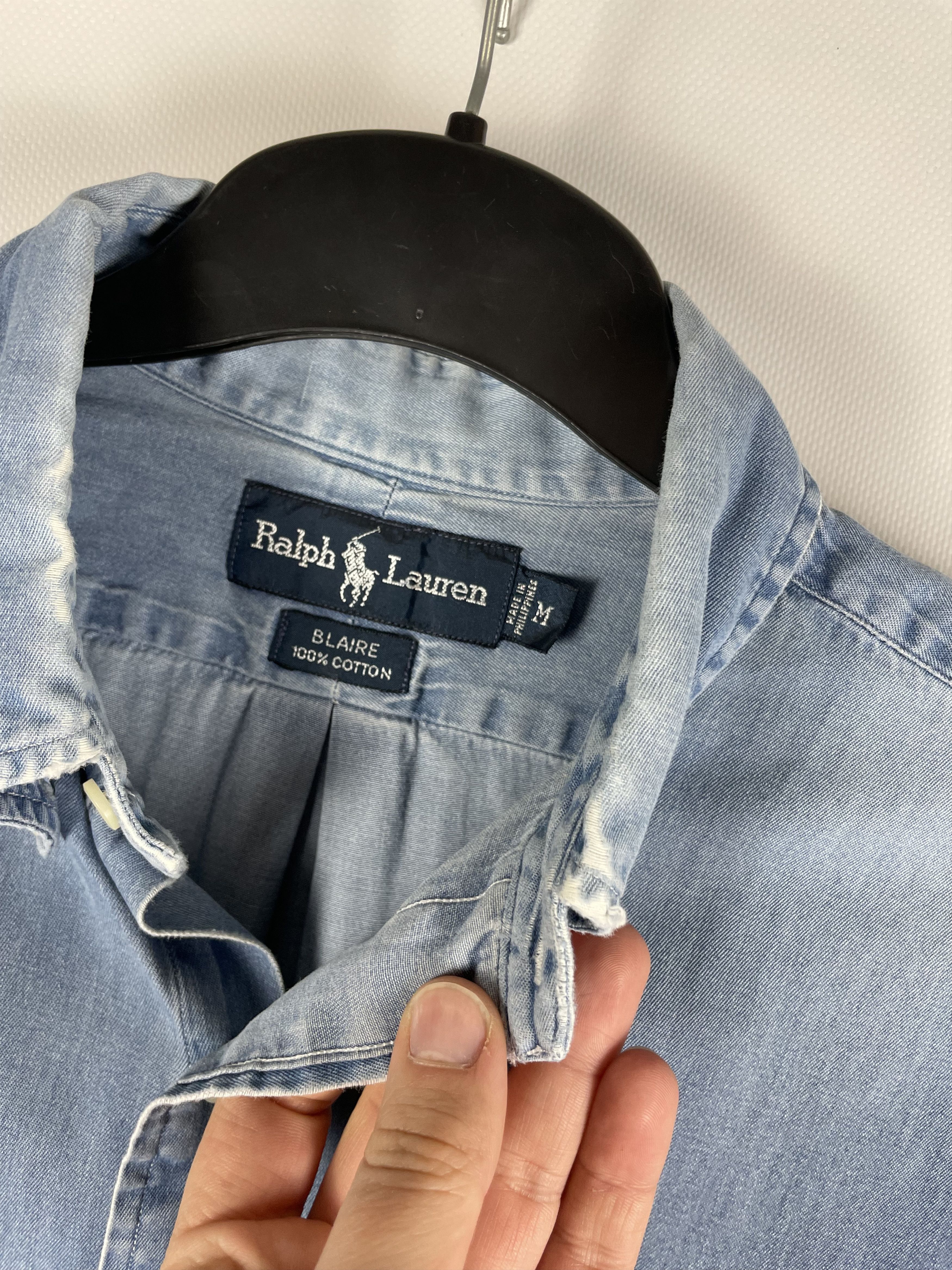 Polo Ralph Lauren Polo Ralph Lauren Vintage Mens Denim Shirt Size US M / EU 48-50 / 2 - 7 Thumbnail