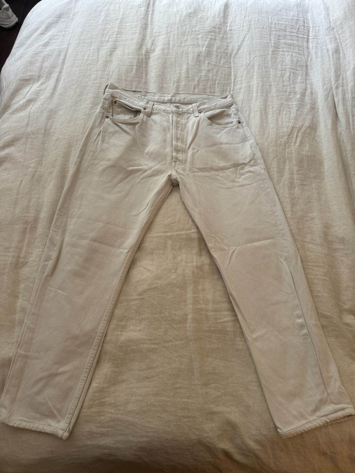 Levi's White Vintage 501 Levi’s Jeans Size US 31 - 1 Thumbnail