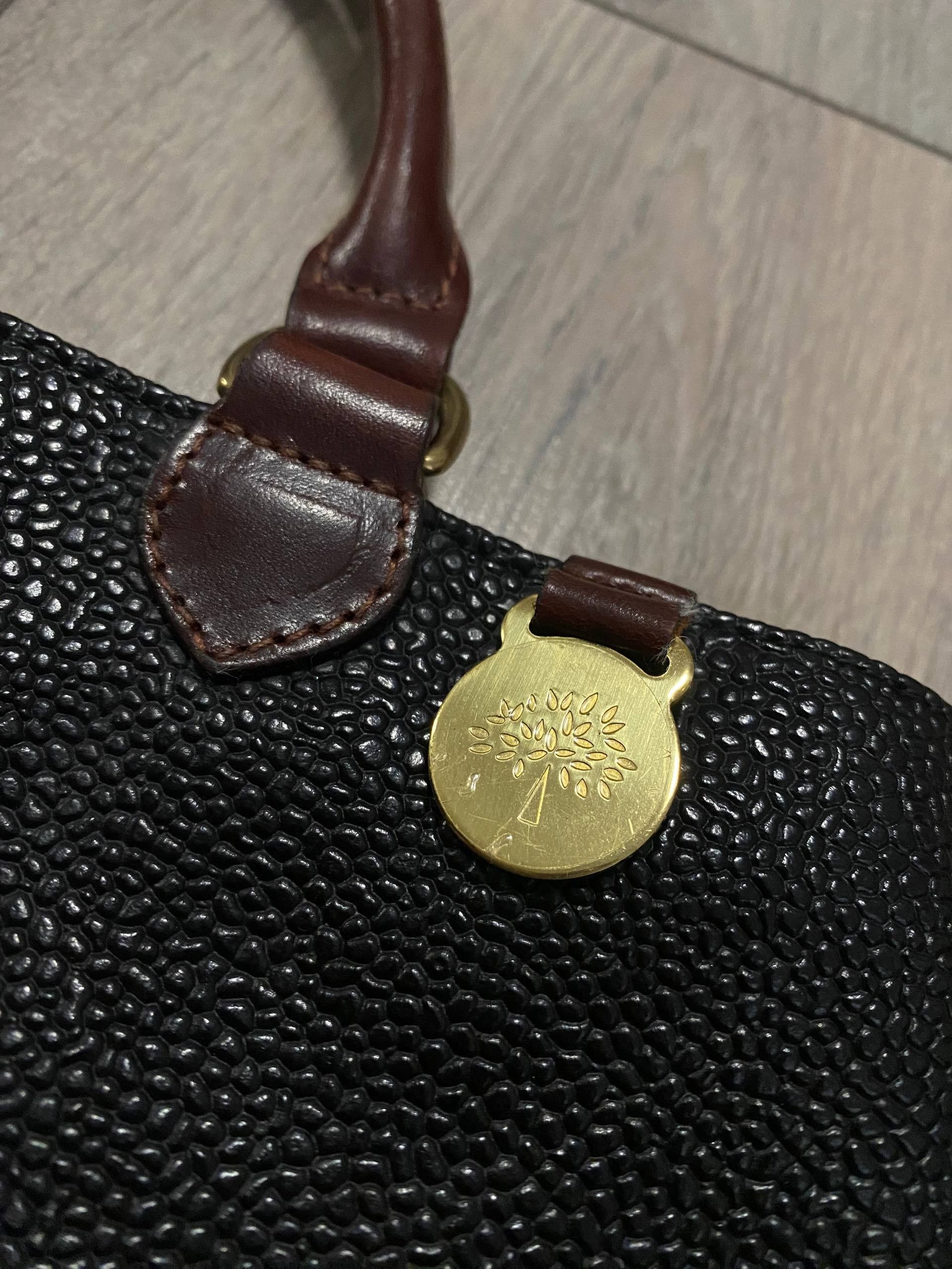 Mulberry Mulberry Handbag Vintage Hellier Classic Scotchgrain Leather Size ONE SIZE - 5 Thumbnail
