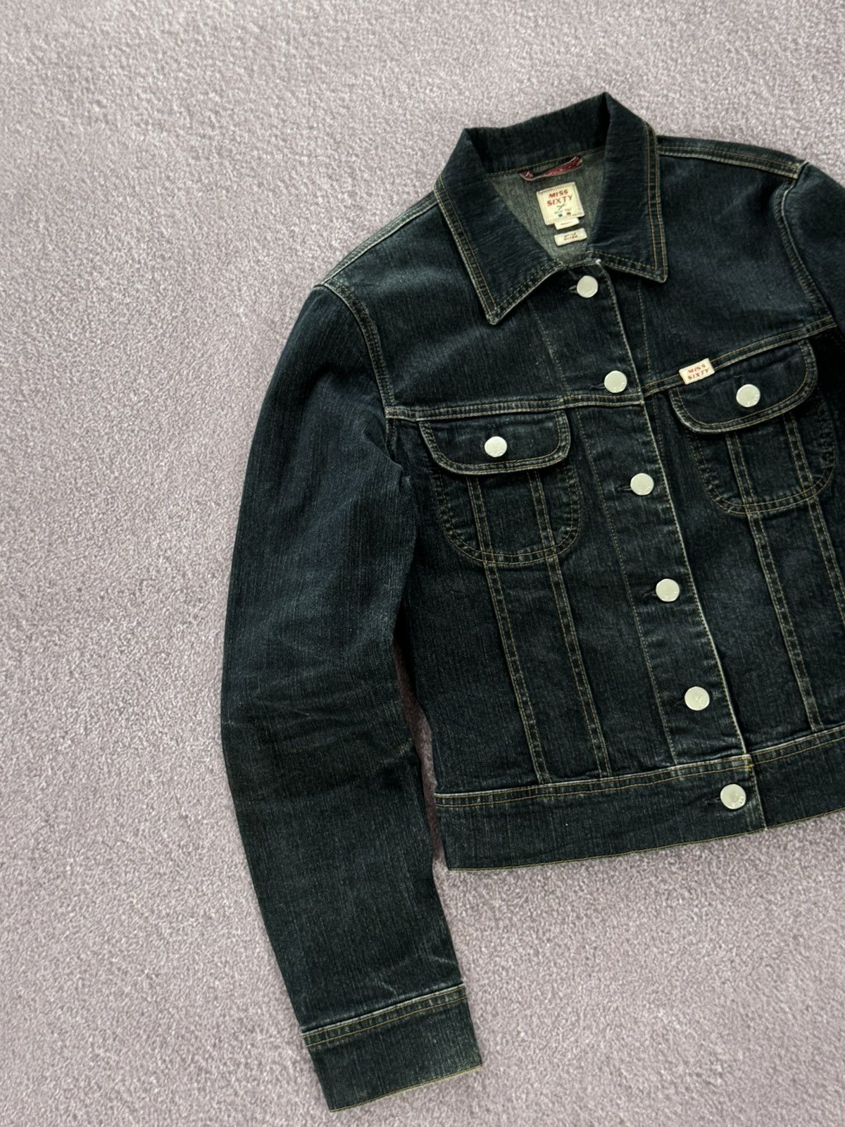 Miss Sixty Vintage Y2K Miss Sixty Dark Denim Jacket Size S / US 4 / IT 40 - 4 Thumbnail