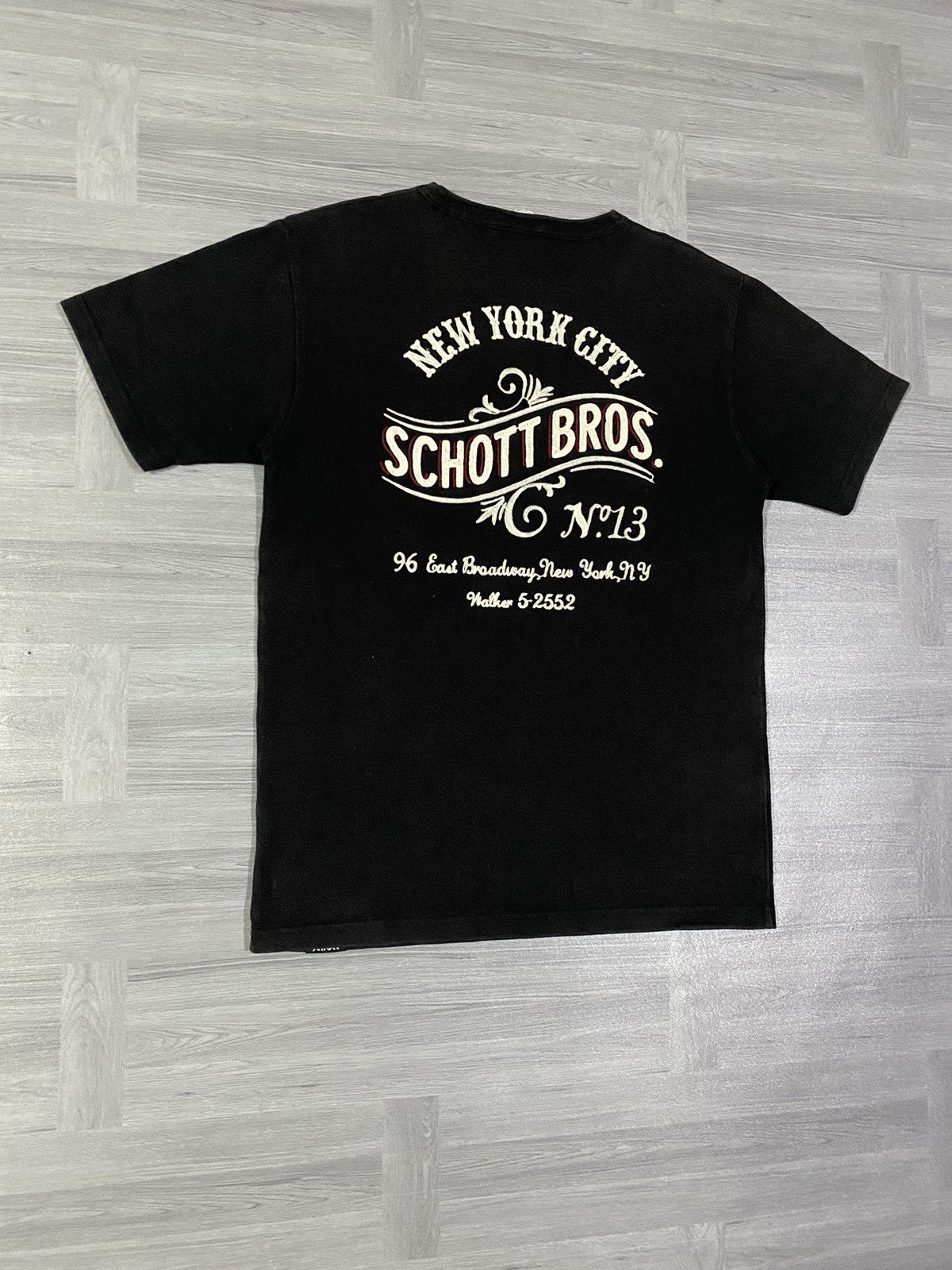 Schott Schott Bros NYC N13 Sportwear Chainstitch Embroidery T-Shirt Size US M / EU 48-50 / 2 - 3 Thumbnail