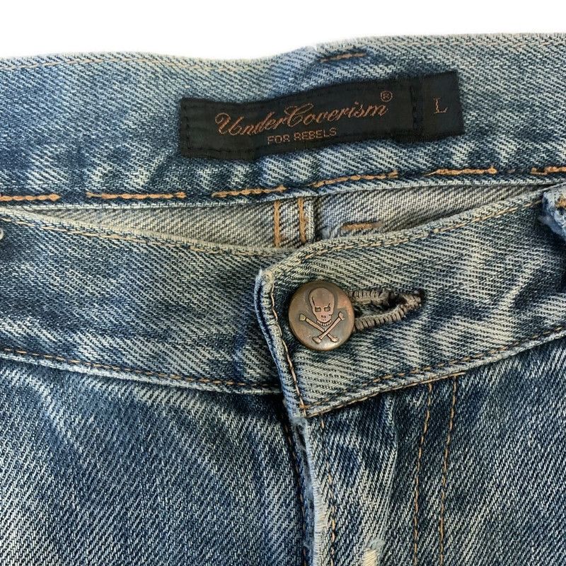 Undercover Undercover 2004AW “But Beautiful” 68 Red Yarn Jeans Size US 33 - 6 Thumbnail