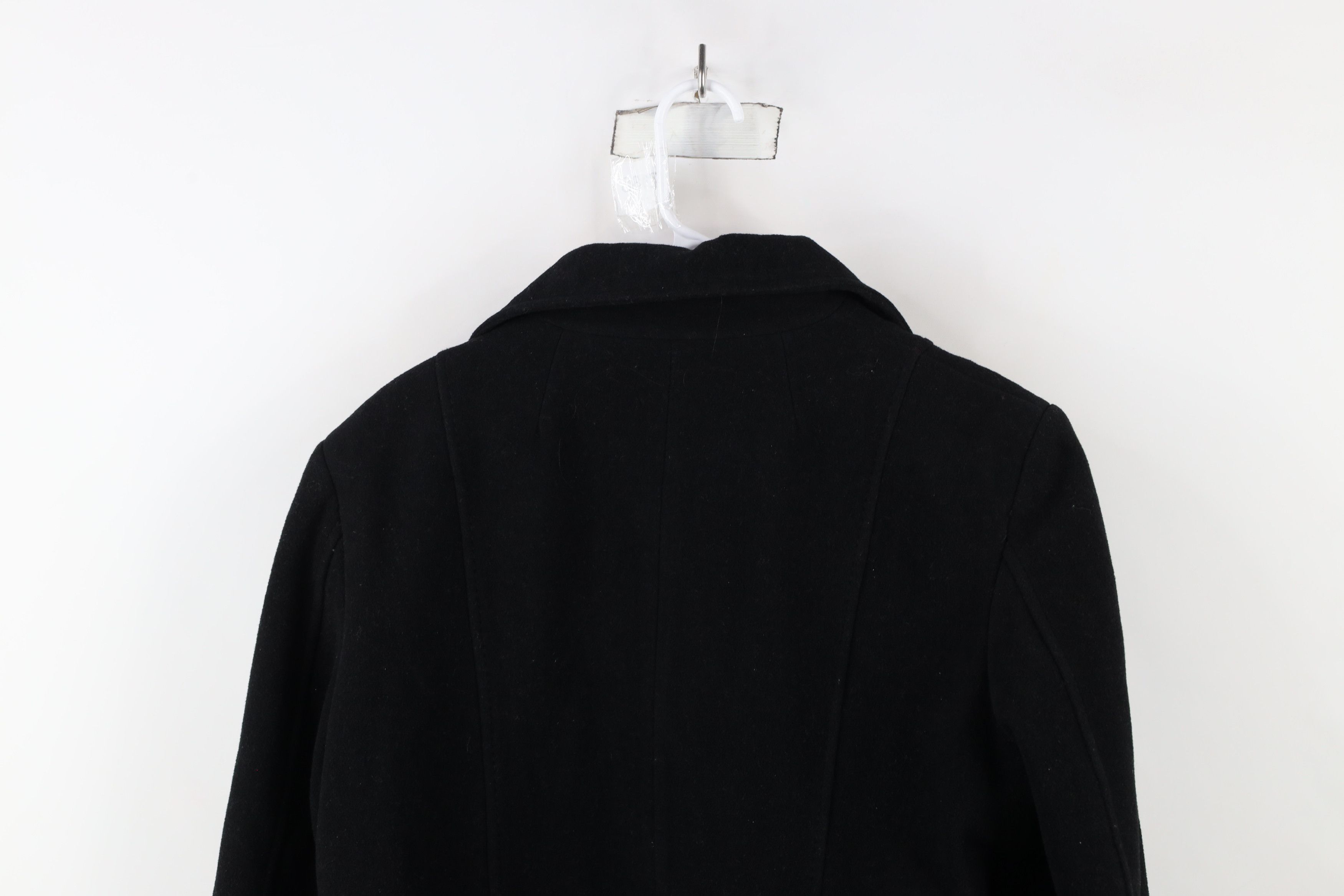 Esprit × Vintage Vintage 90s Y2K Esprit Babydoll Wool Peacoat Jacket Black Size L / US 10 / IT 46 - 13 Thumbnail