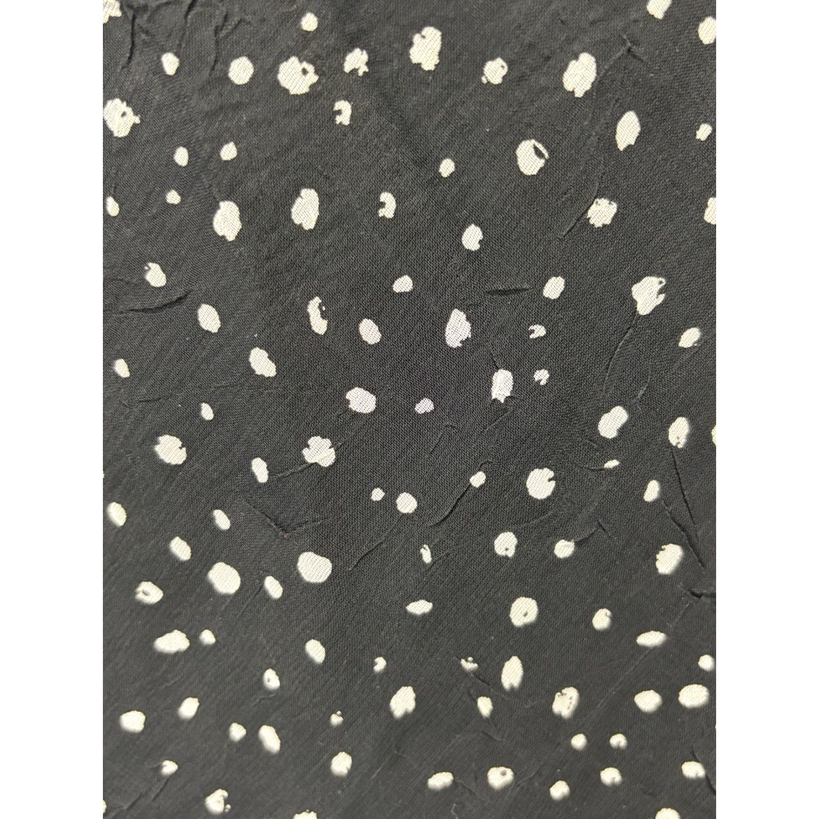 Vintage Chicos Polka Dot Midi Skirt Sz 3 US X-Large Black White Layered Flounce Flowy Size 40" / US 18 - 4 Thumbnail