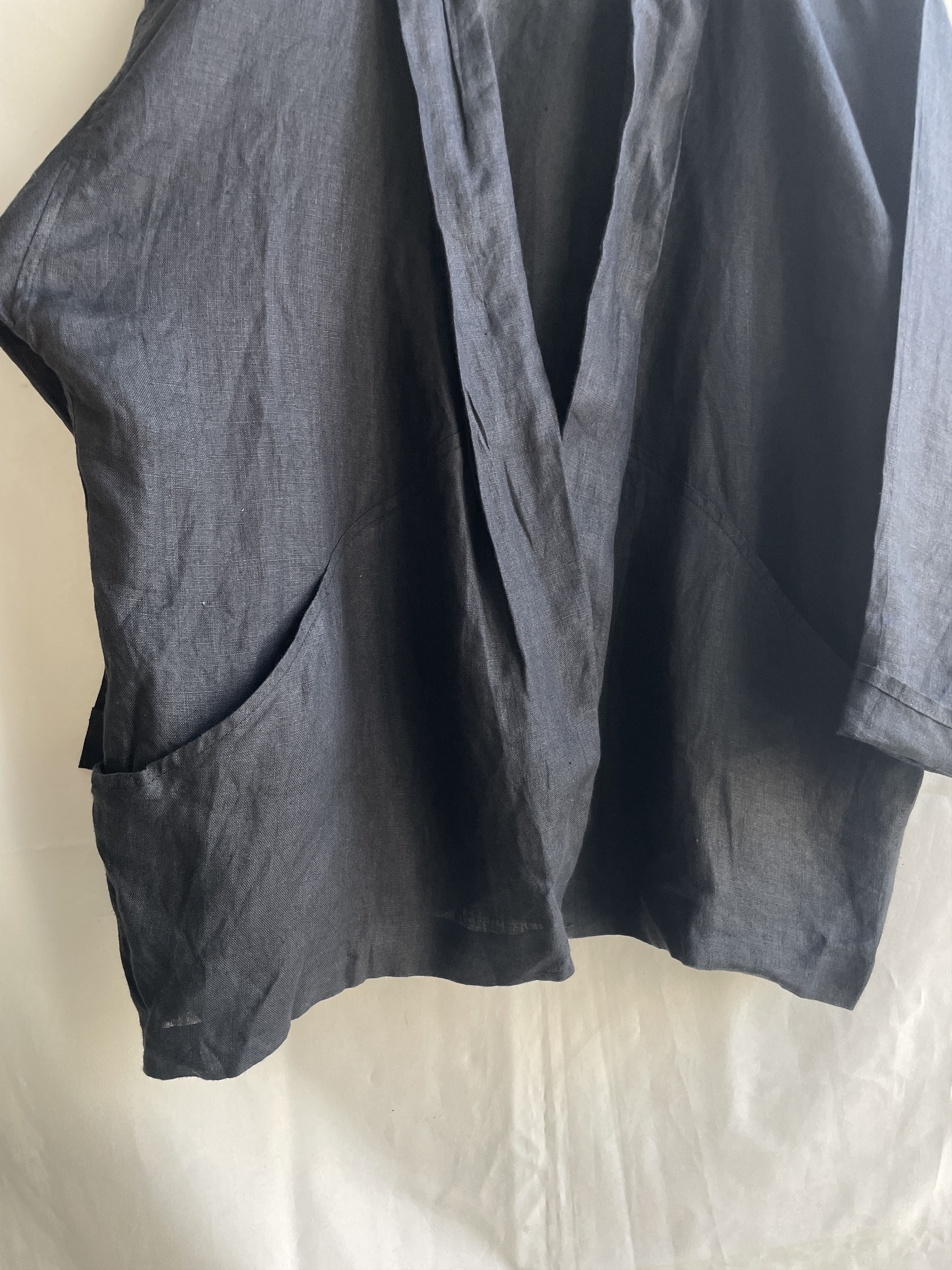 Chiara Boni Chiara Boni Linen Open Front Kimono Cardigan Size IT 42 Size M / US 6-8 / IT 42-44 - 6 Thumbnail