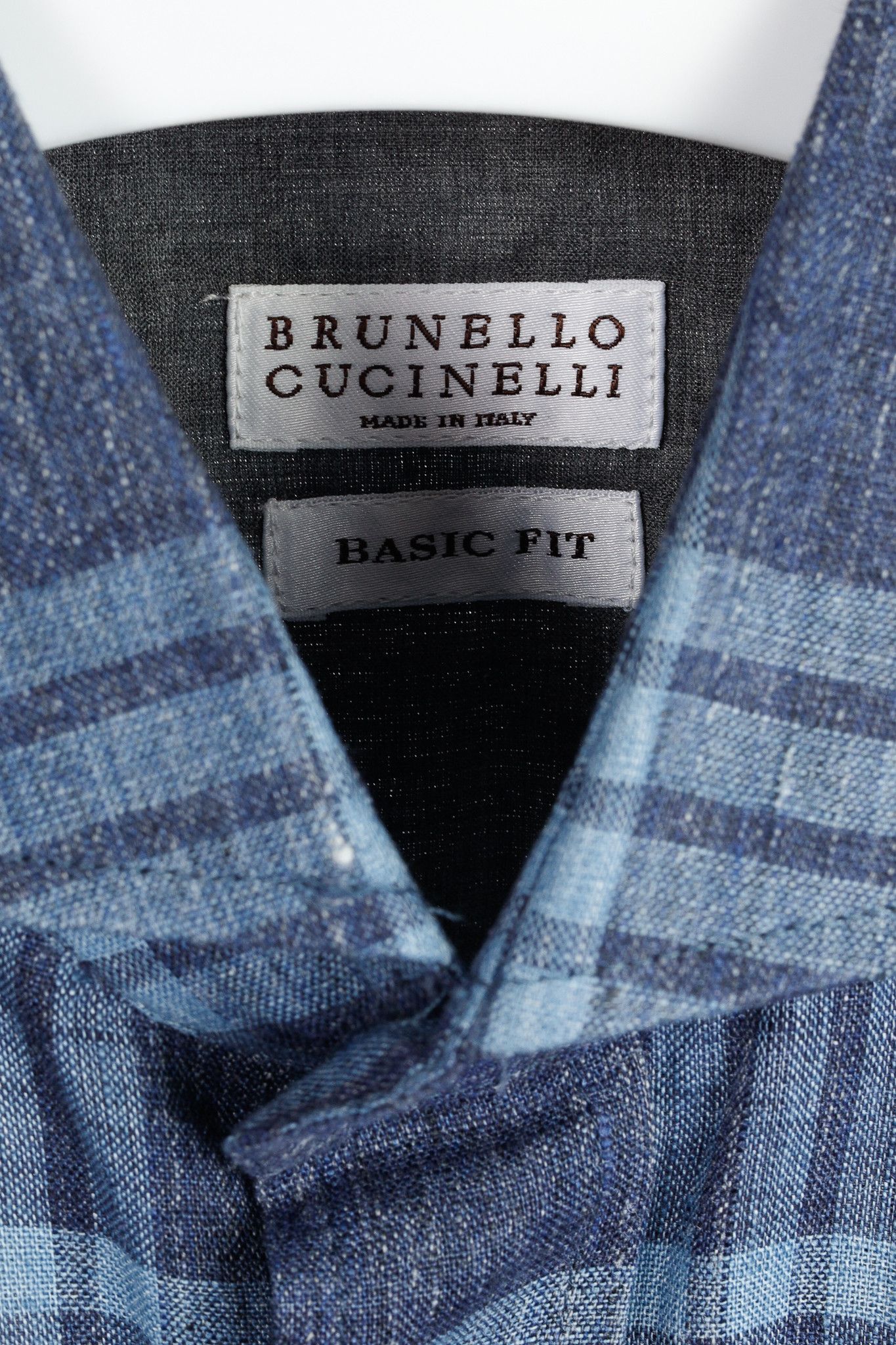 Brunello Cucinelli Brunello Cucinelli Plaid-Linen Button-Up Basic Fit Shirt Size US S / EU 44-46 / 1 - 4 Thumbnail