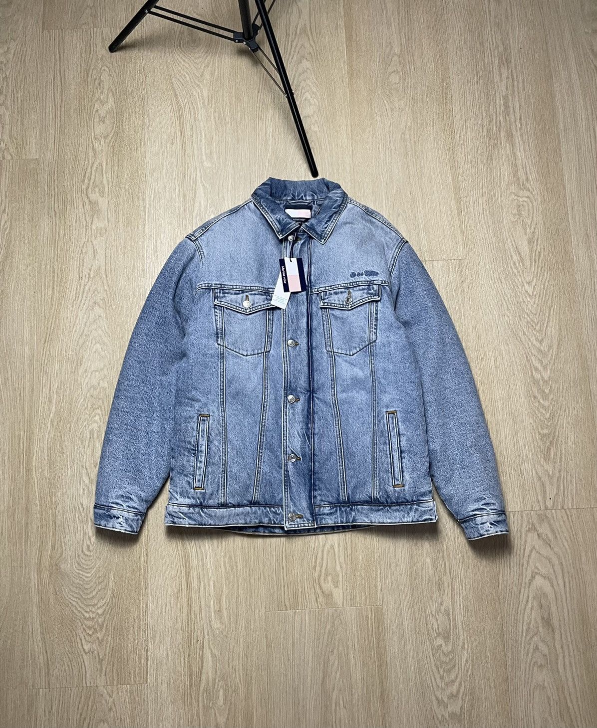 image of Martine Rose X Tommy Hilfiger Denim Jacket Item in Blue, Men's (Size Medium)