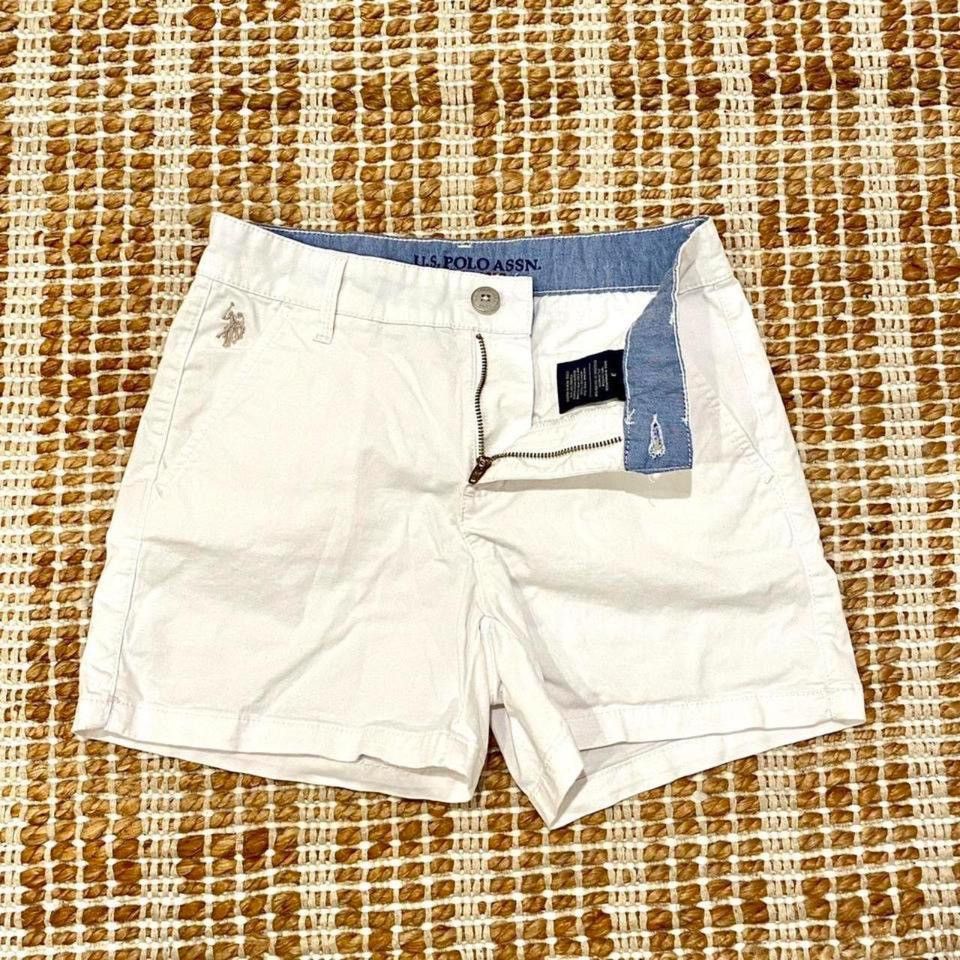 U.S. Polo Assn. Brand New U.S. Polo Assn. White Women's Shorts Size 26" / US 2 / IT 38 - 5 Thumbnail