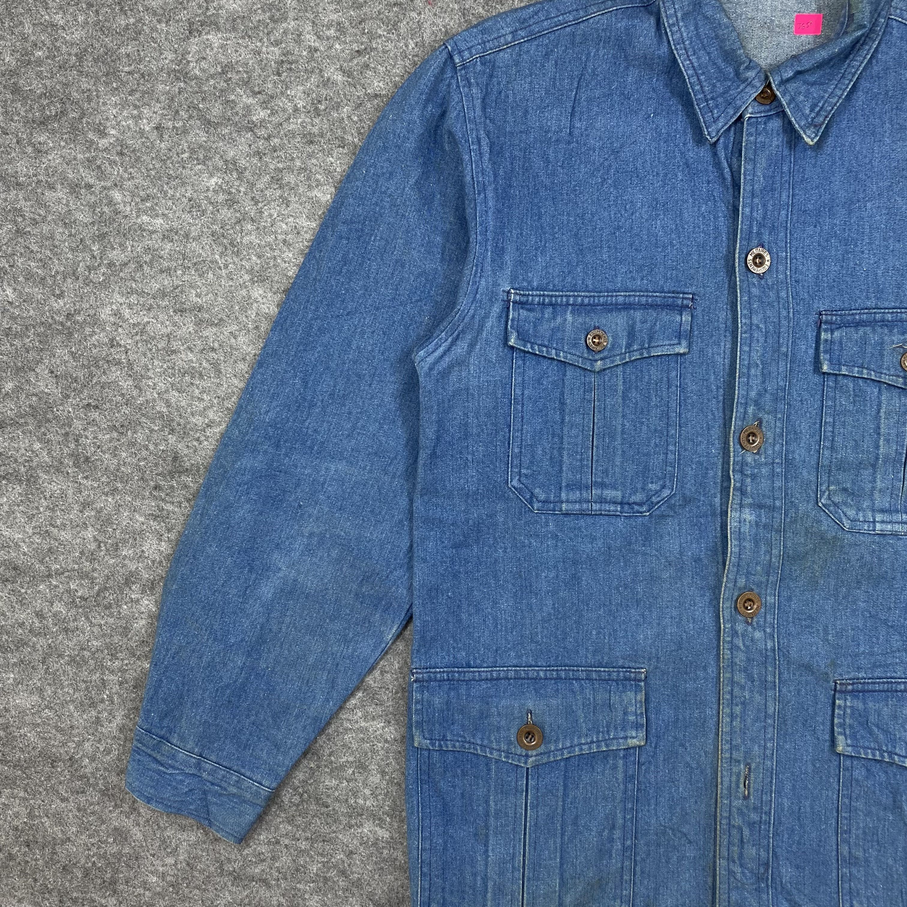 Vintage Vintage 70s GUNY Japan Denim Safari Jacket-J658 Size US S / EU 44-46 / 1 - 4 Thumbnail