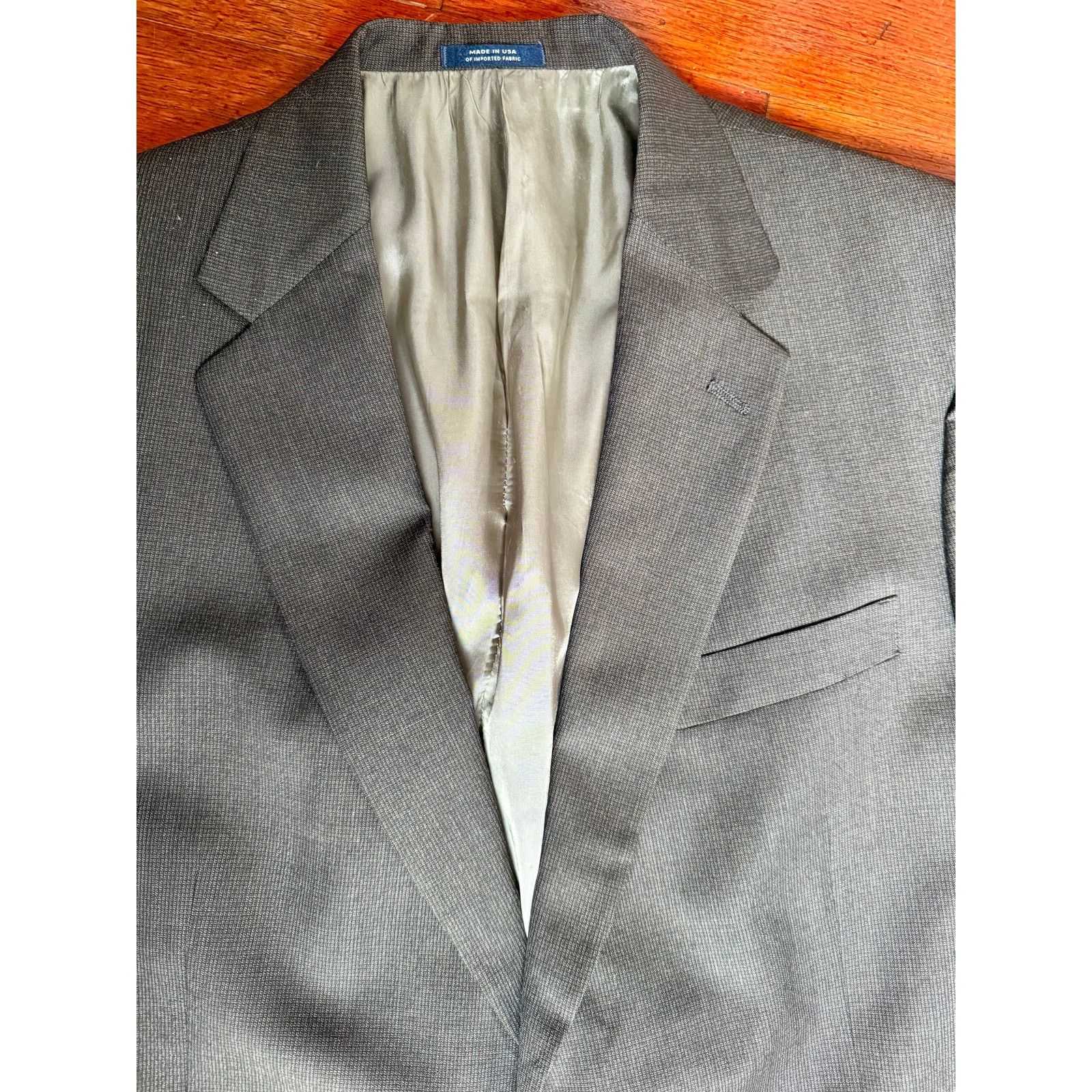 Hart Schaffner Marx Vtg 70's Brown Hart Schaffner Marx Blazer Suit jacket 44L Size 44L - 4 Thumbnail