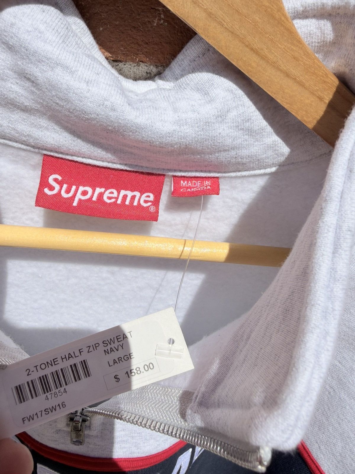 Supreme Supreme 2-Tone Half Zip Size US L / EU 52-54 / 3 - 7 Thumbnail