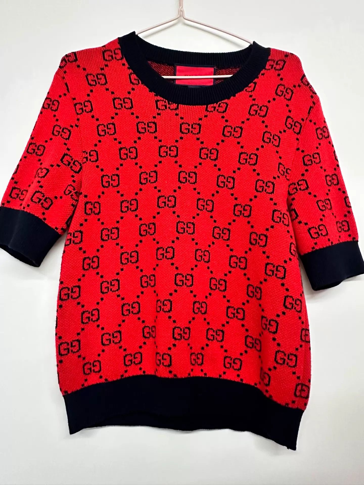 Gucci Gucci All Over Print Knit Sweater M Size M / US 6-8 / IT 42-44 - 1 Thumbnail