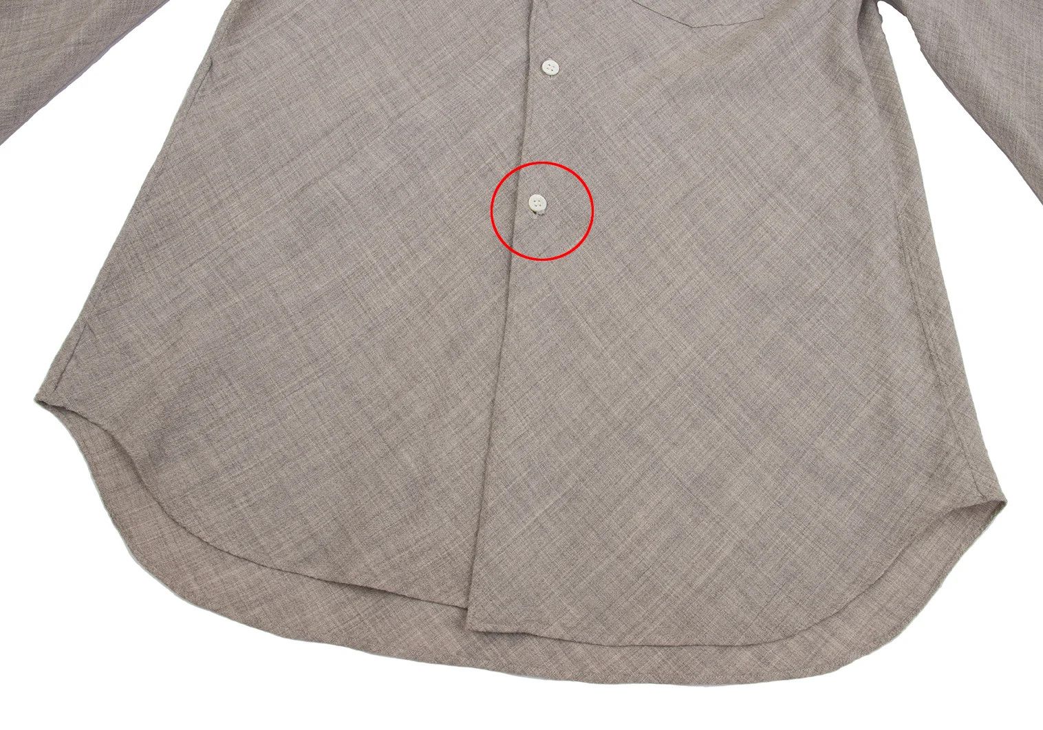 Comme des Garcons Homme Plus Bias Stack Design Shirt in Beige, Size M Size US M / EU 48-50 / 2 - 12 Thumbnail