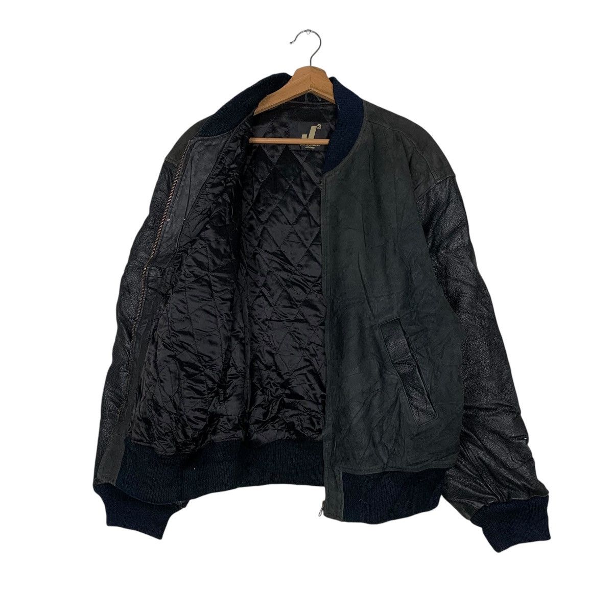 Mr. Junko Vintage Mr Junko Jeans Big Logo Leather Jacket Size US L / EU 52-54 / 3 - 9 Thumbnail