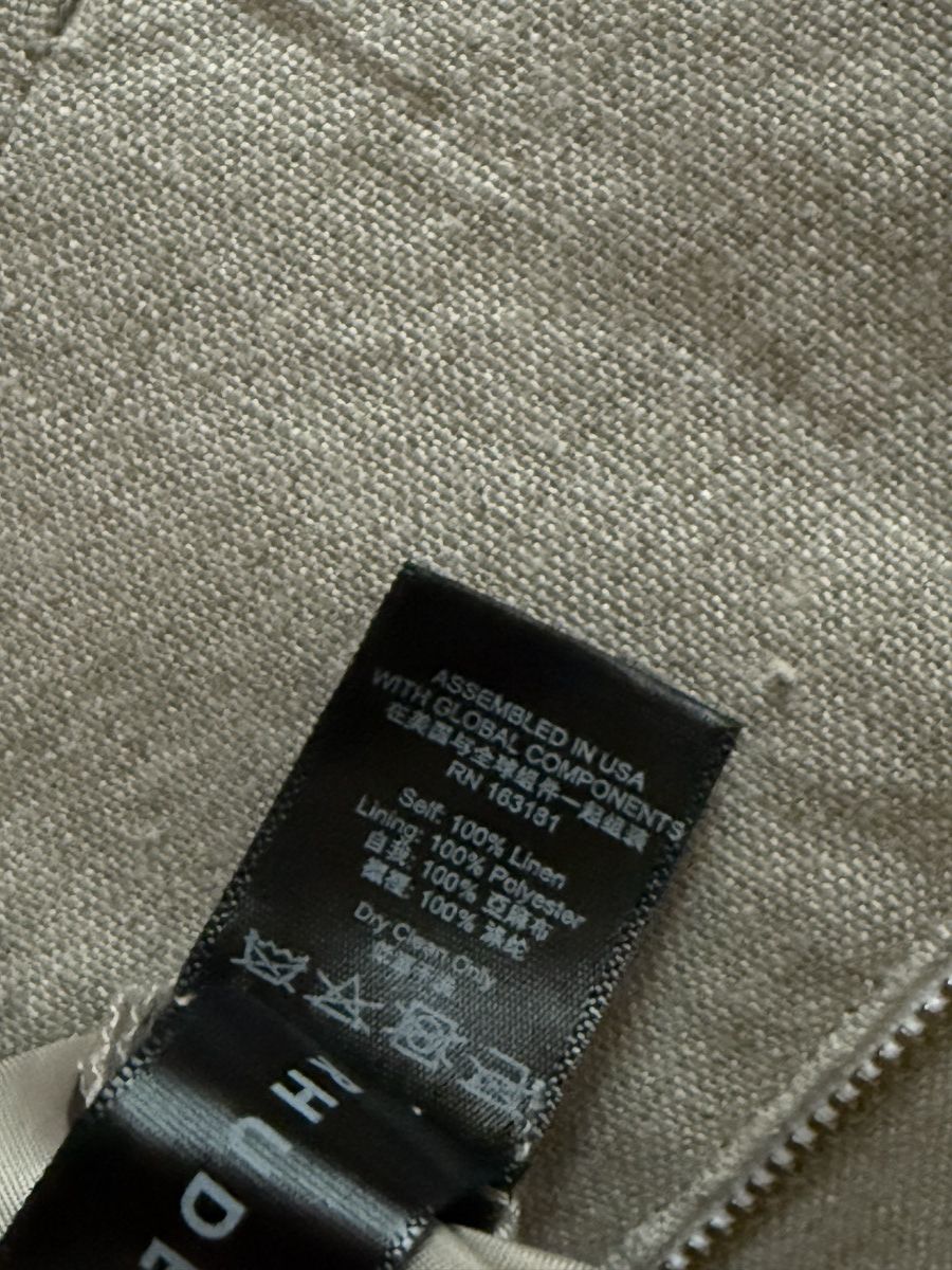 Rhude Pleated Linen Shorts Size 31" - 4 Thumbnail