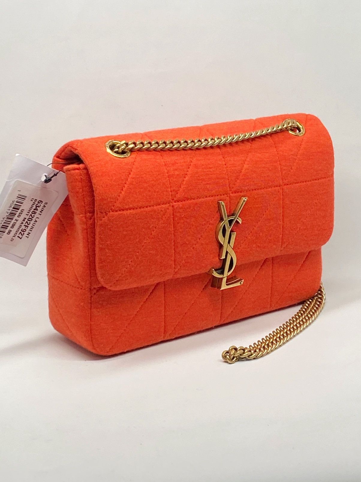 Yves Saint Laurent Saint Laurent Quilted Jersey Jamie Medium Shoulder Bag Size ONE SIZE - 4 Thumbnail
