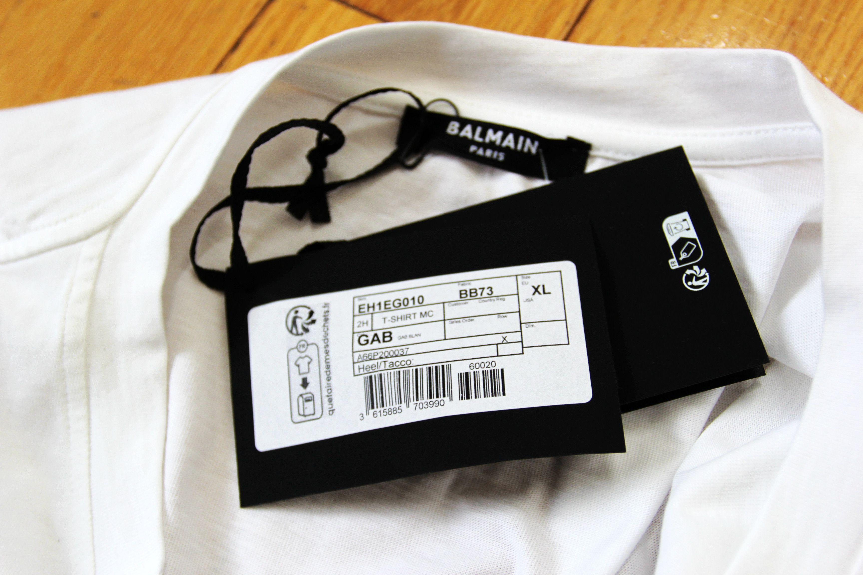 Balmain BNWT AW25 BALMAIN BIG LOGO WHITE TSHIRT XL Size US XL / EU 56 / 4 - 8 Thumbnail