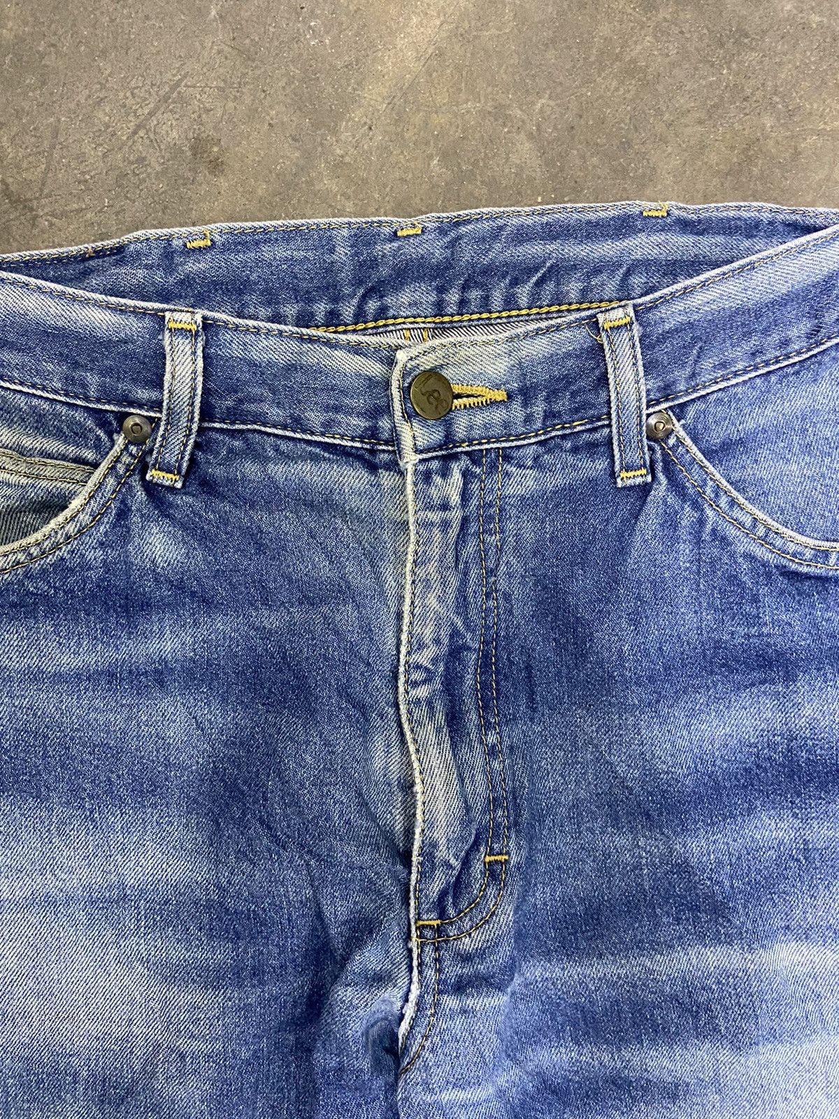 Lee 🔥 Vintage LEE jeans faded blue street fashion distressed Size US 32 / EU 48 - 4 Thumbnail