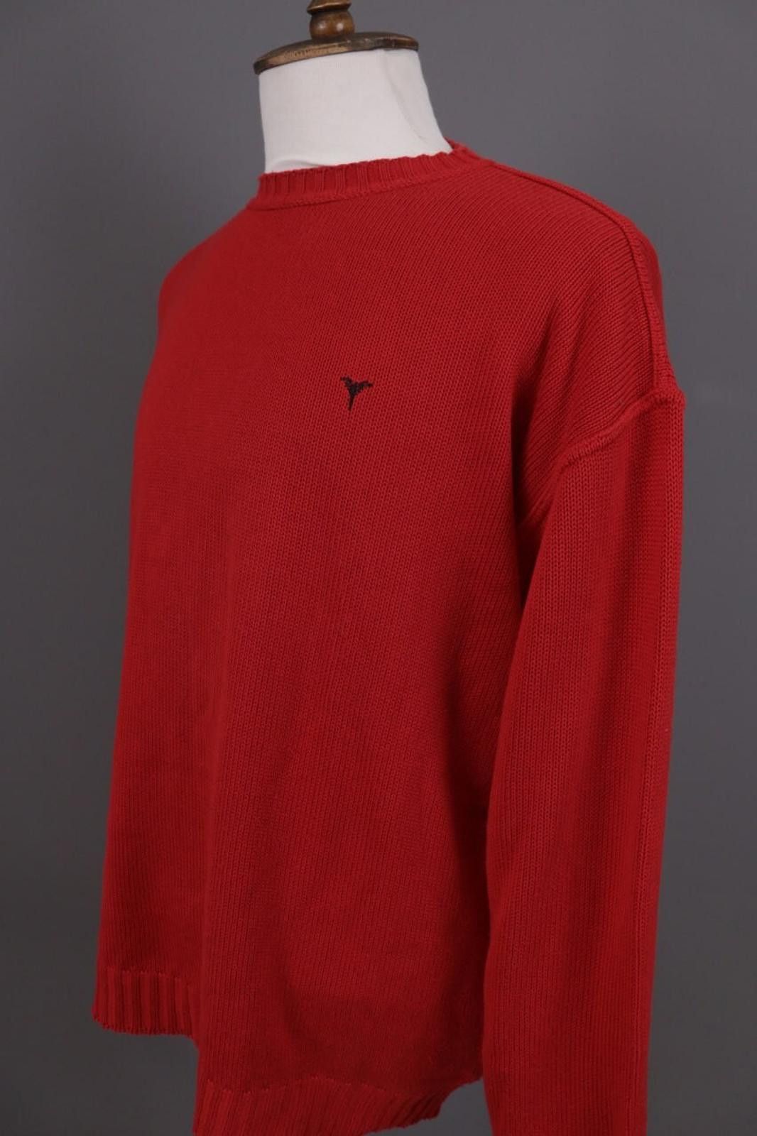 Carlo Colucci Carlo Colucci Red Crew Neck Knit Sweater Size 56 Size US M / EU 48-50 / 2 - 9 Thumbnail