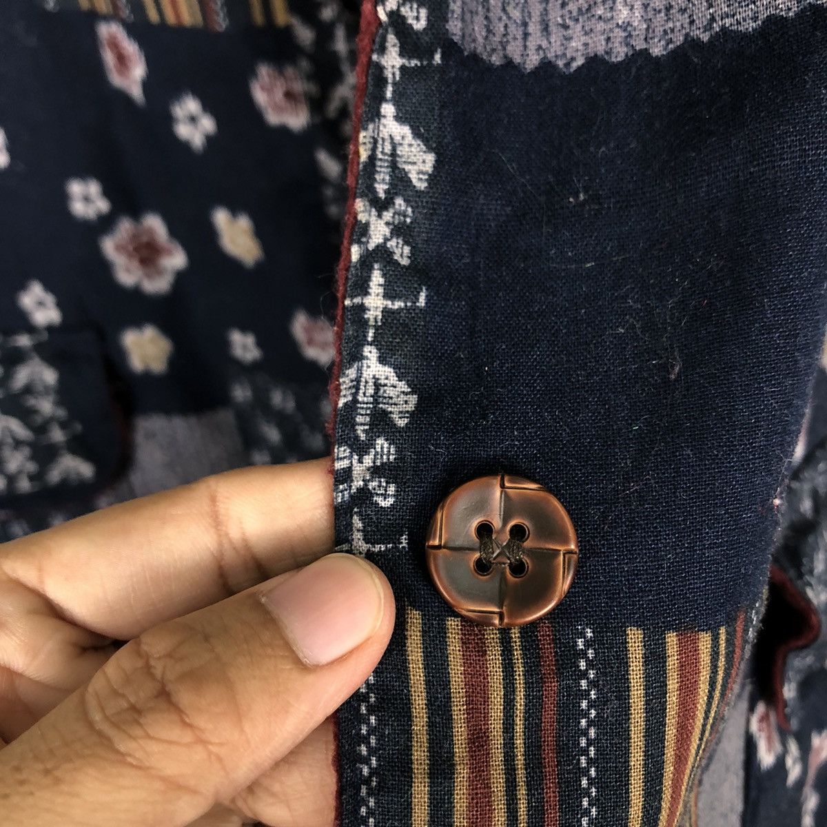 Japanese Brand × Vintage 📌Vintage Renge Vest Traditional Japan Design Native Aztec Size US L / EU 52-54 / 3 - 16 Thumbnail