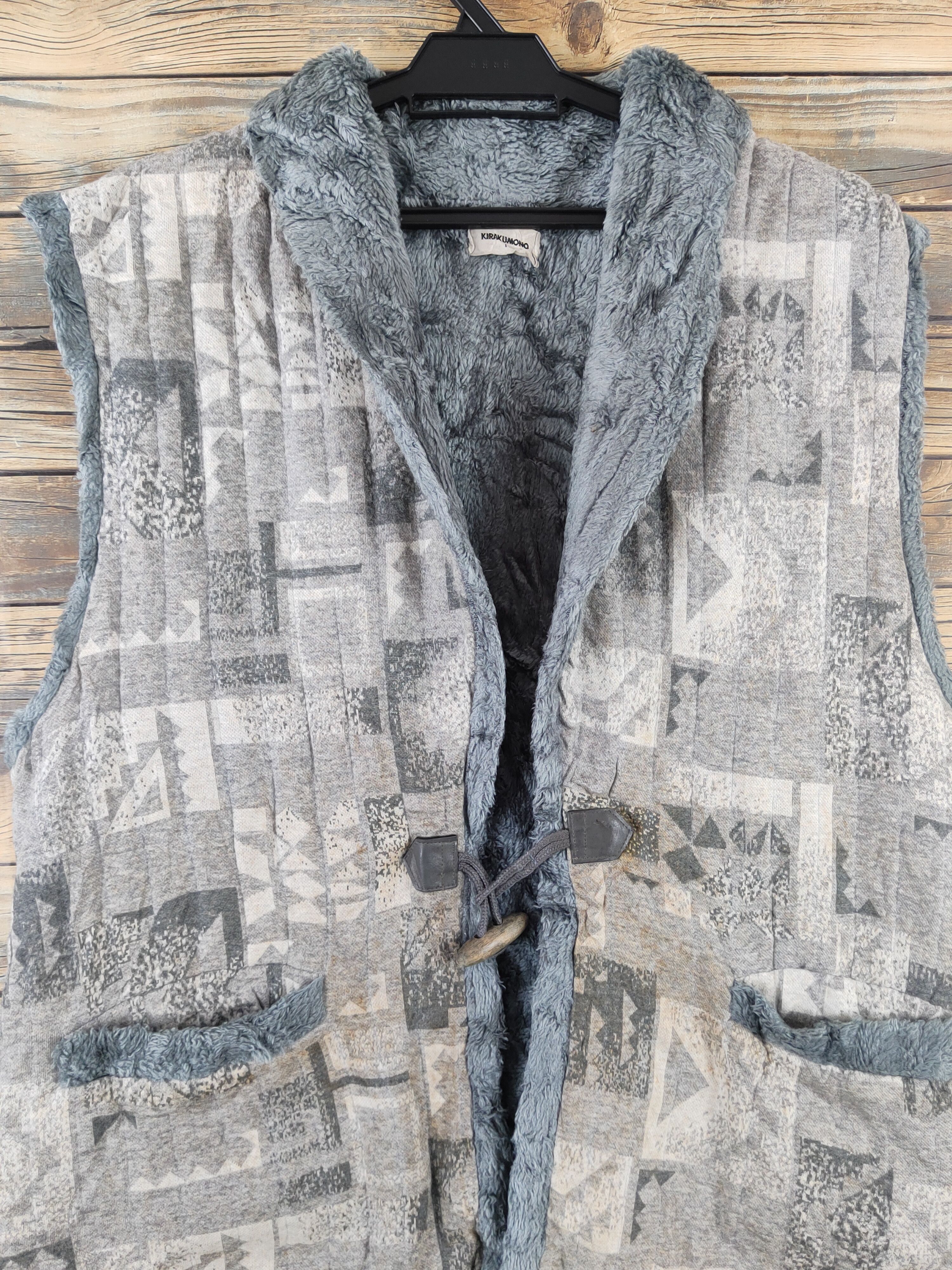 Japanese Brand × Vintage Vintage & Rare by Kirakumono Gray Vests Size US L / EU 52-54 / 3 - 4 Thumbnail