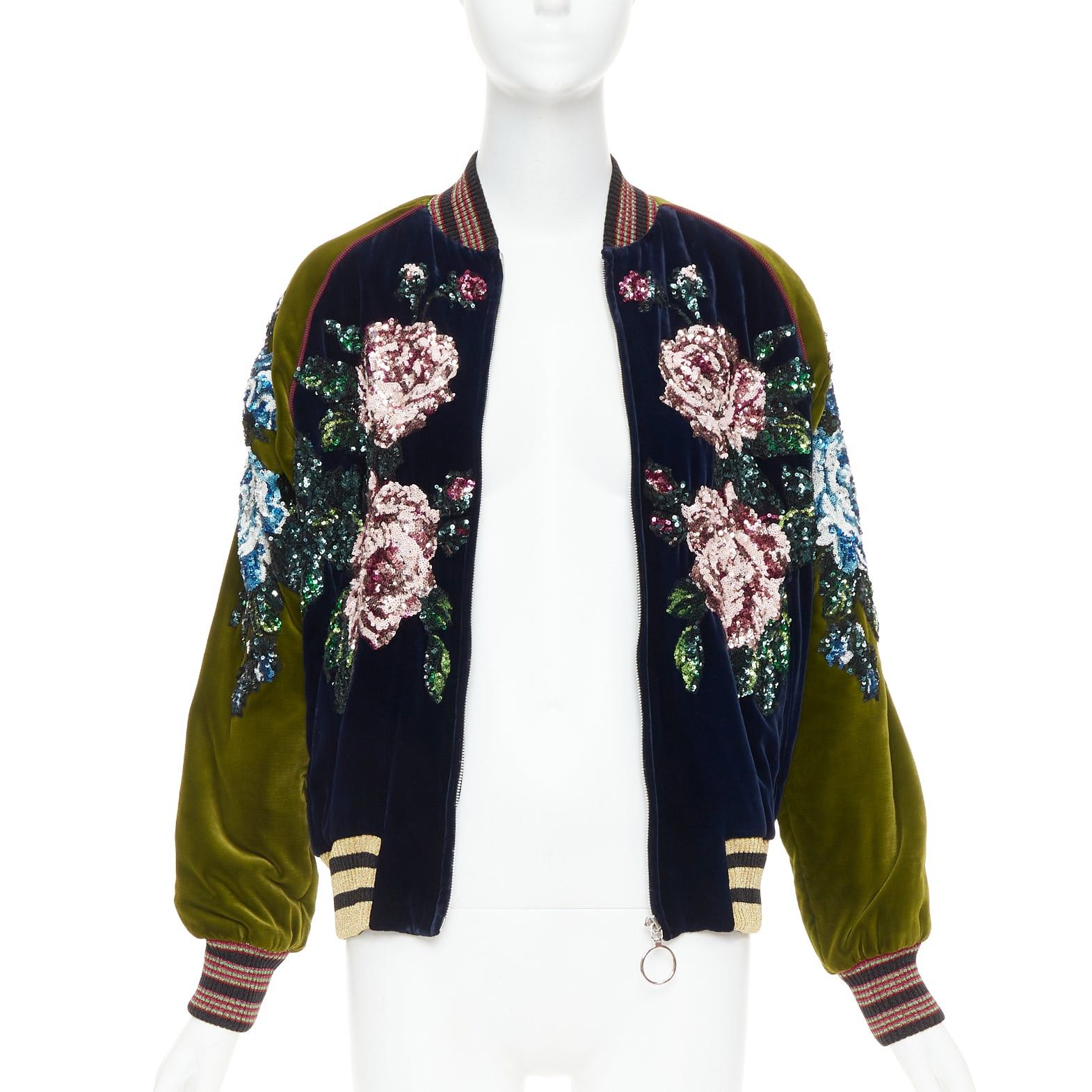 Sequin Embellished Gucci Sparkle Jacket Velvet Jacket Gucci 