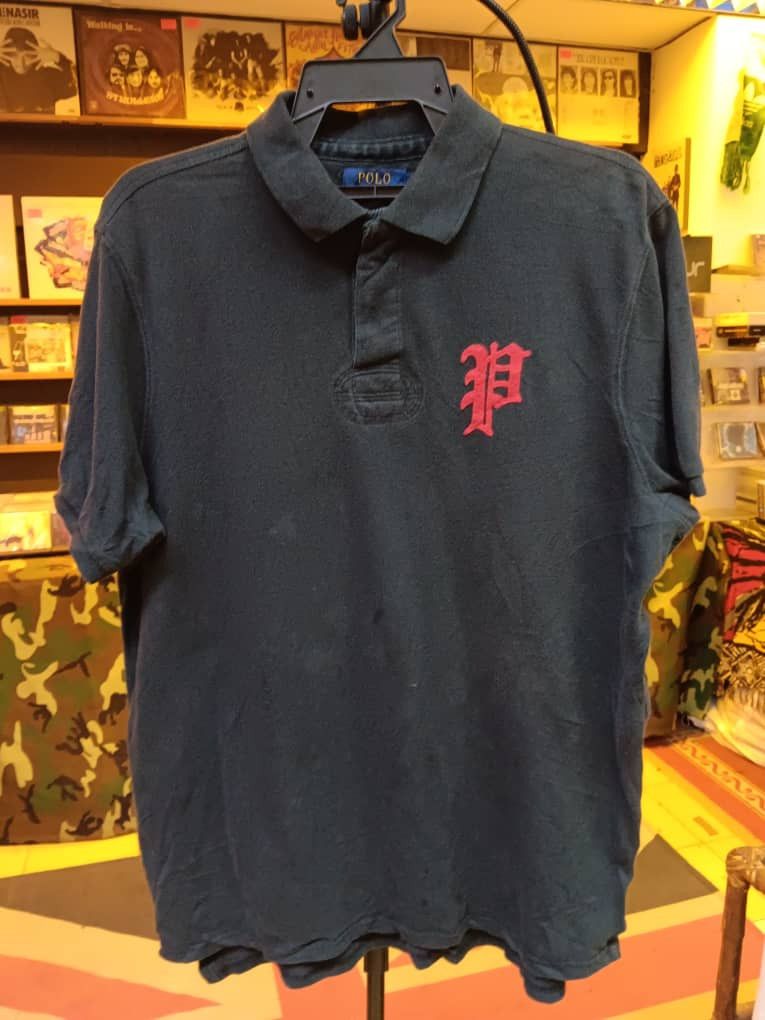 Polo Ralph Lauren × Vintage VINTAGE POLO RALPH LAUREN RUGBY POLO P SPELLOUT SHIRT Size US L / EU 52-54 / 3 - 1 Thumbnail
