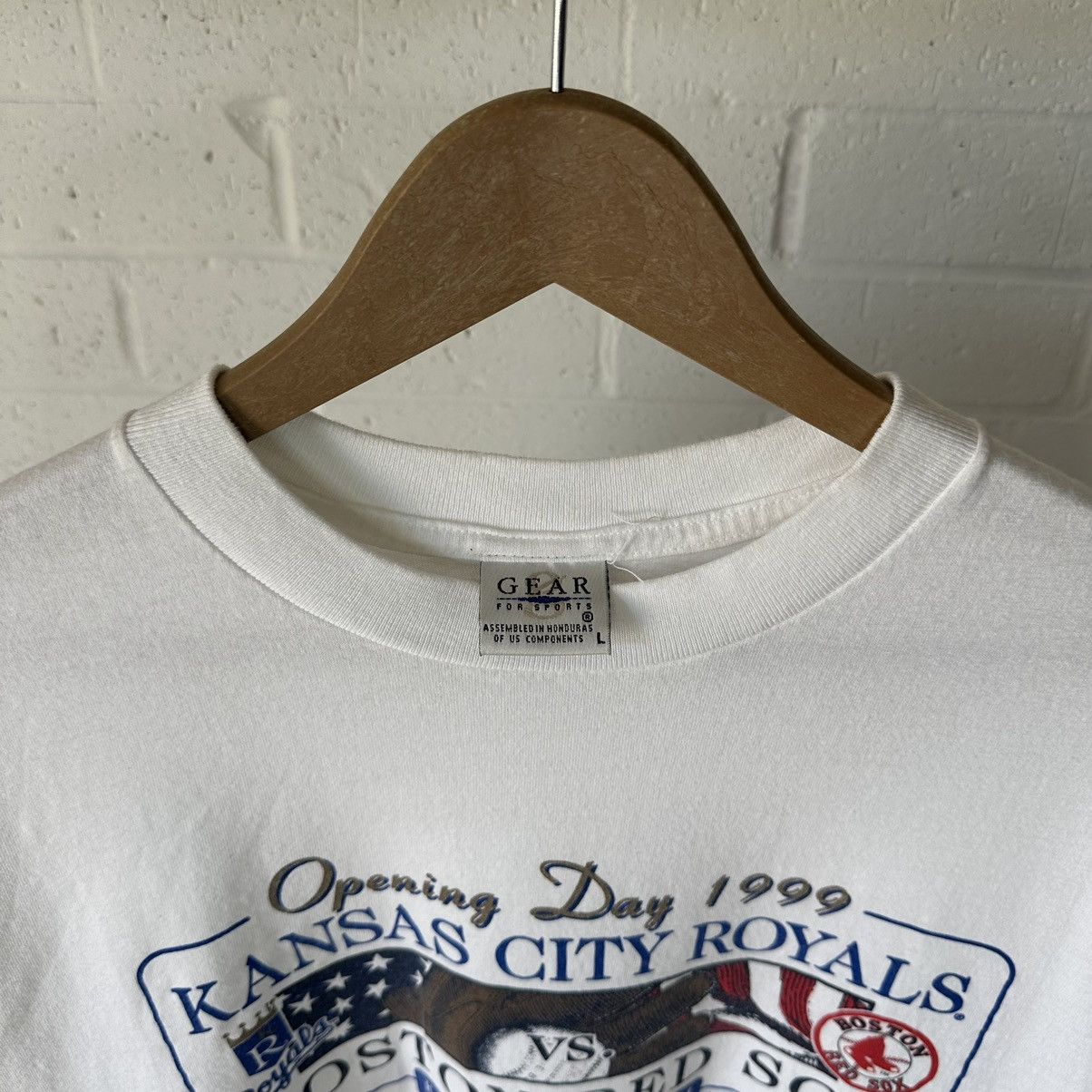 Vintage Royals vs Red Sox Opening Day 1999 T-Shirt Size US L / EU 52-54 / 3 - 3 Thumbnail
