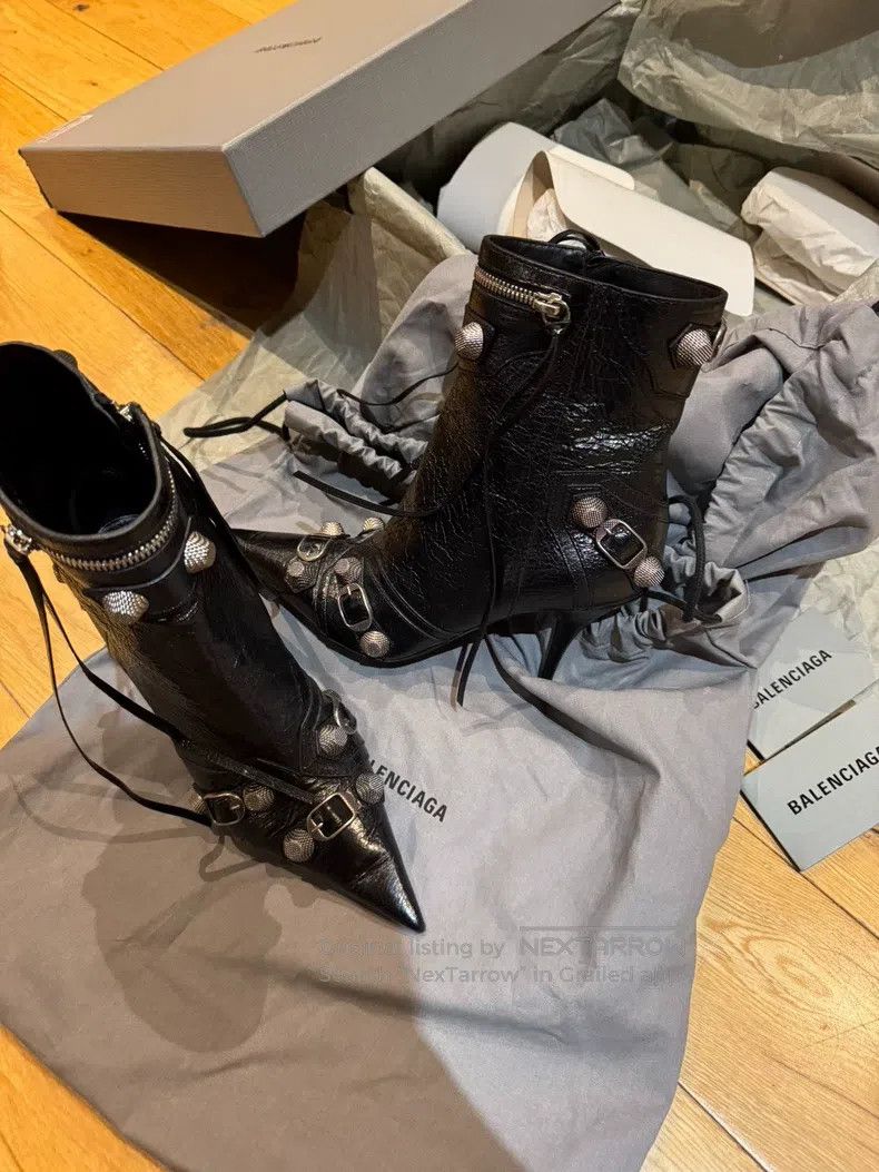 Balenciaga Balenciaga Black Motorcycle Boots Size US 6.5 / IT 36.5 - 4 Thumbnail