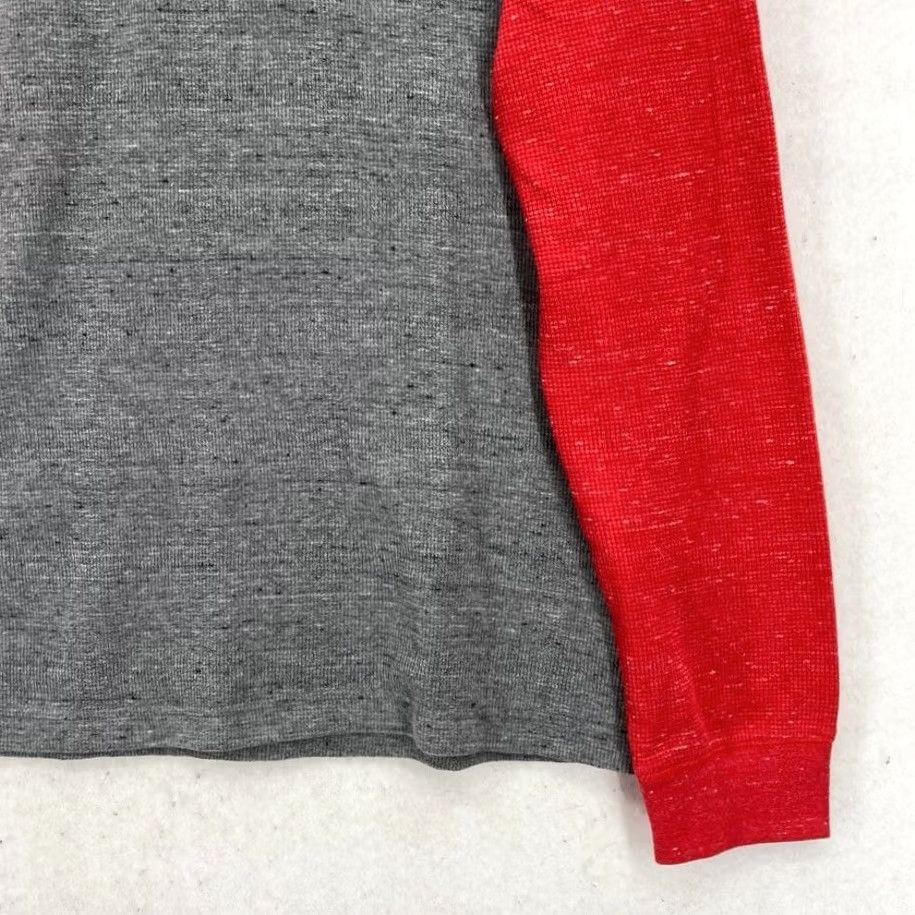 Vintage Sonoma Shirt Mens Large Gray Raglan Long Sleeve Thermal Henley Knit Cotton Blend Regular Fit Size US L / EU 52-54 / 3 - 3 Thumbnail