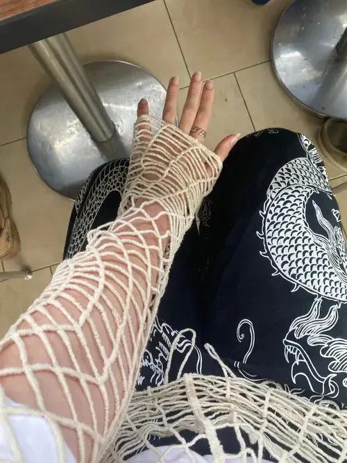 Other Hoodie Spider Web Hoodie with Hollow Holes Size M / US 6-8 / IT 42-44 - 3 Thumbnail
