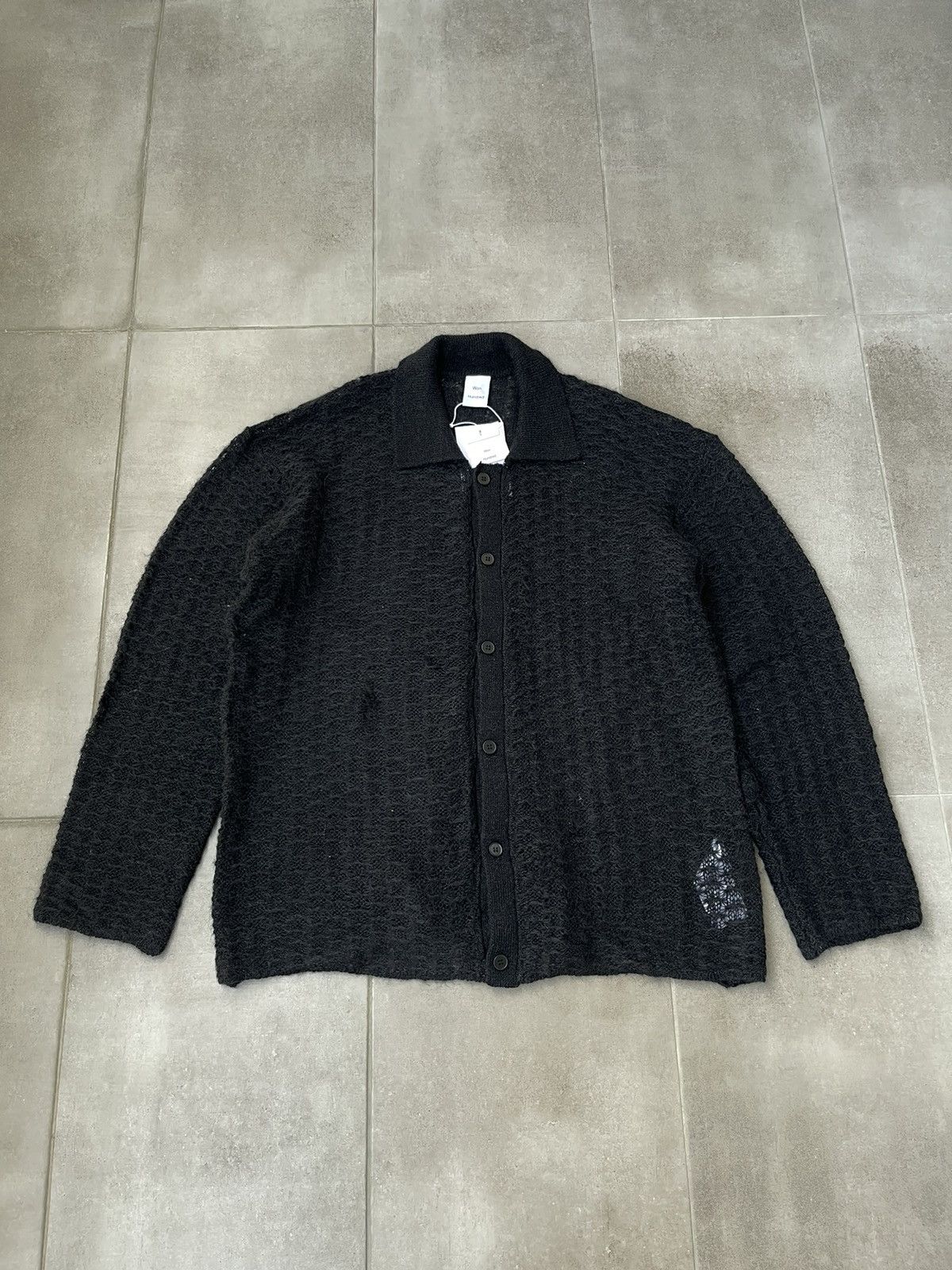 Our Legacy × Won Hundred !DS! AW23 Won Hundred Mazar LS Black Knitted Cardigan Size US M / EU 48-50 / 2 - 2 Thumbnail