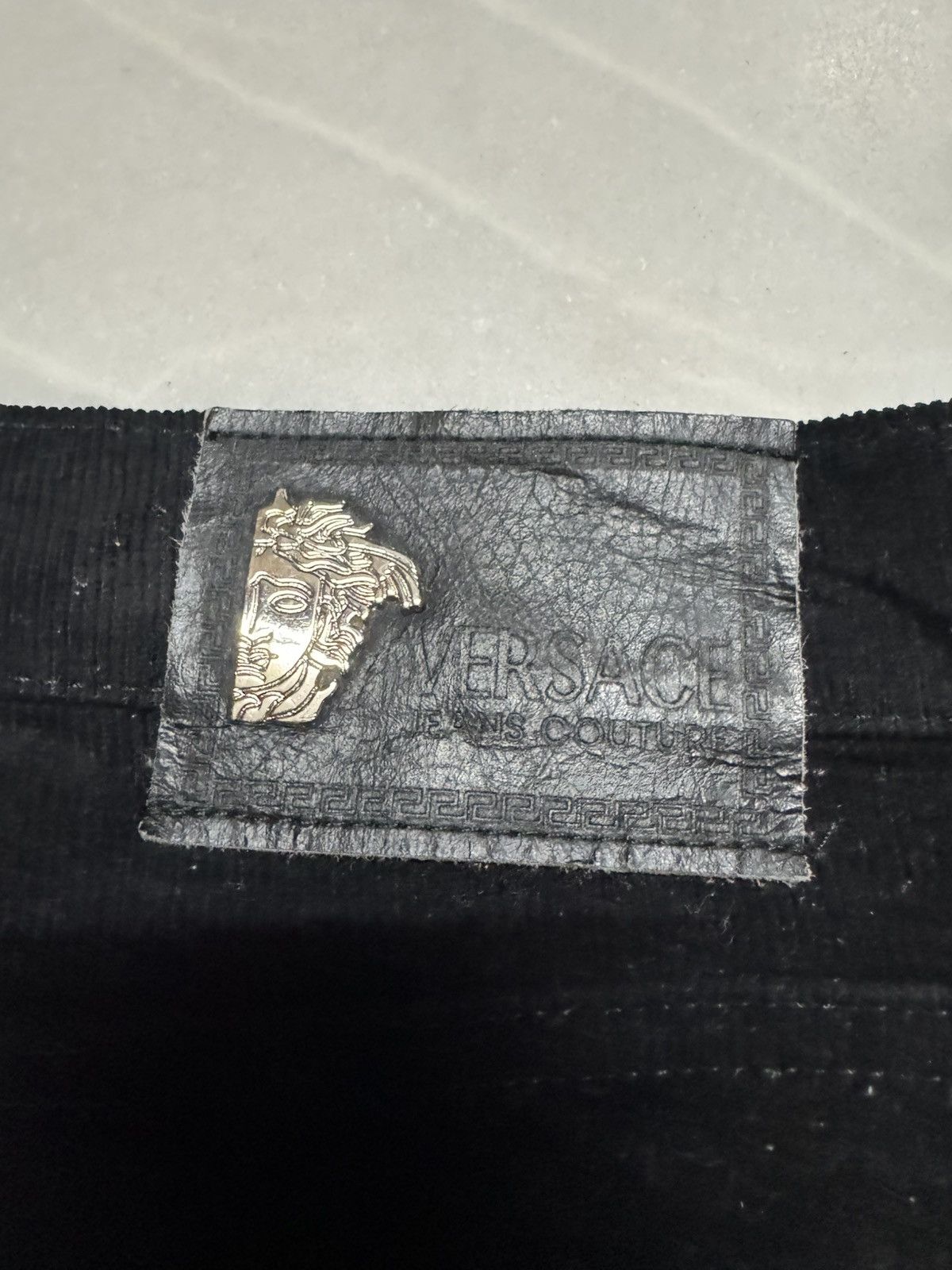 Versace Jeans Couture VERSACE JEANS COUTURE SUPER BLACK CORDUROY PANTS Size US 35 - 15 Thumbnail
