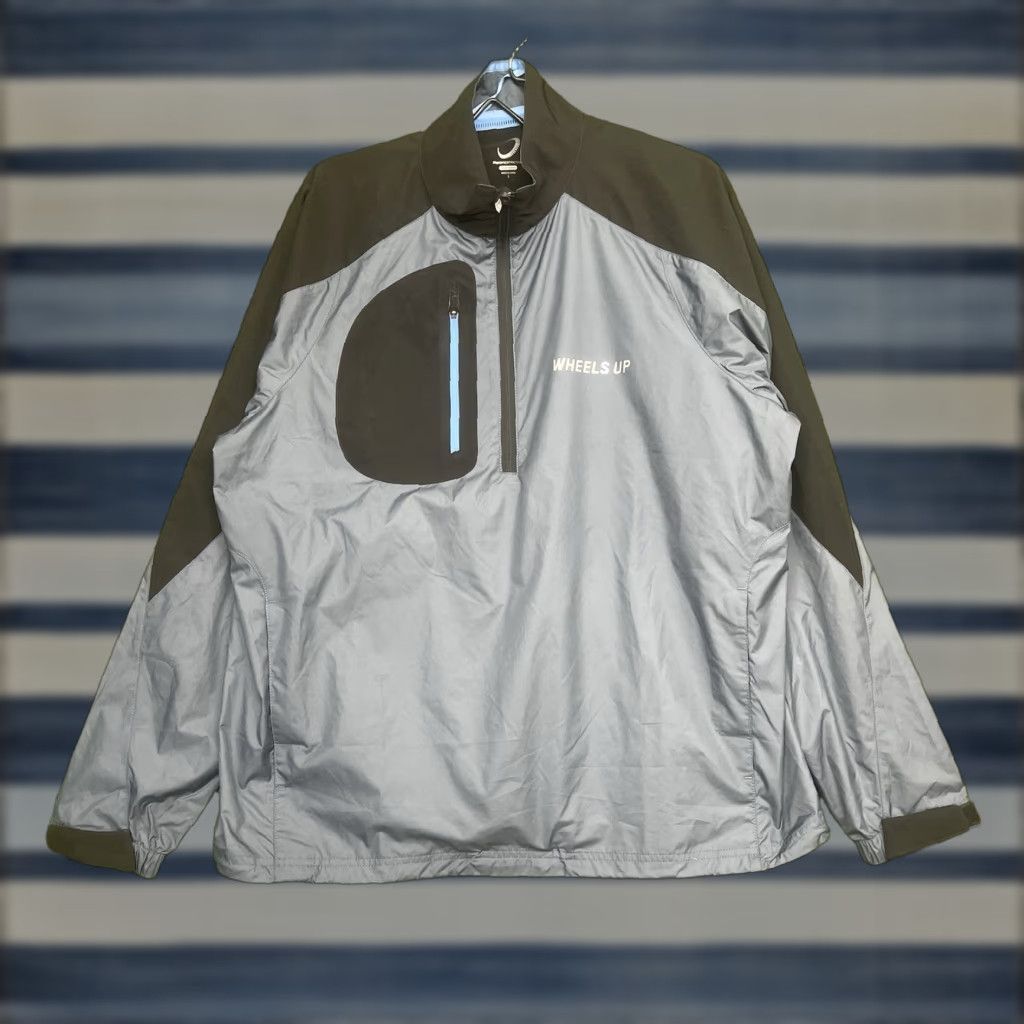 Vintage Zero Restriction Golf Jacket Mens Large Wheels Up 1/4 Zip Tech Vented Outdoor Jacket Size US L / EU 52-54 / 3 - 1 Thumbnail